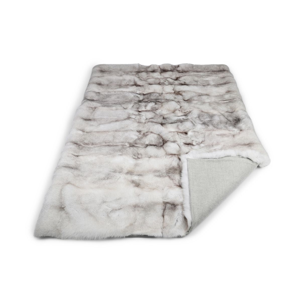 Premium tæppe af ræv | Bagside af kashmir | Blue Fox | 230x320 cm