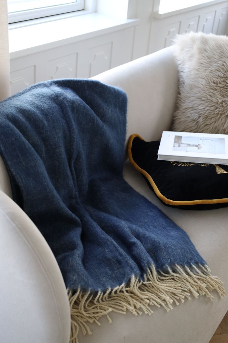 Uldplaid | Mohair | Double Face | New Zealand | 130x170 cm