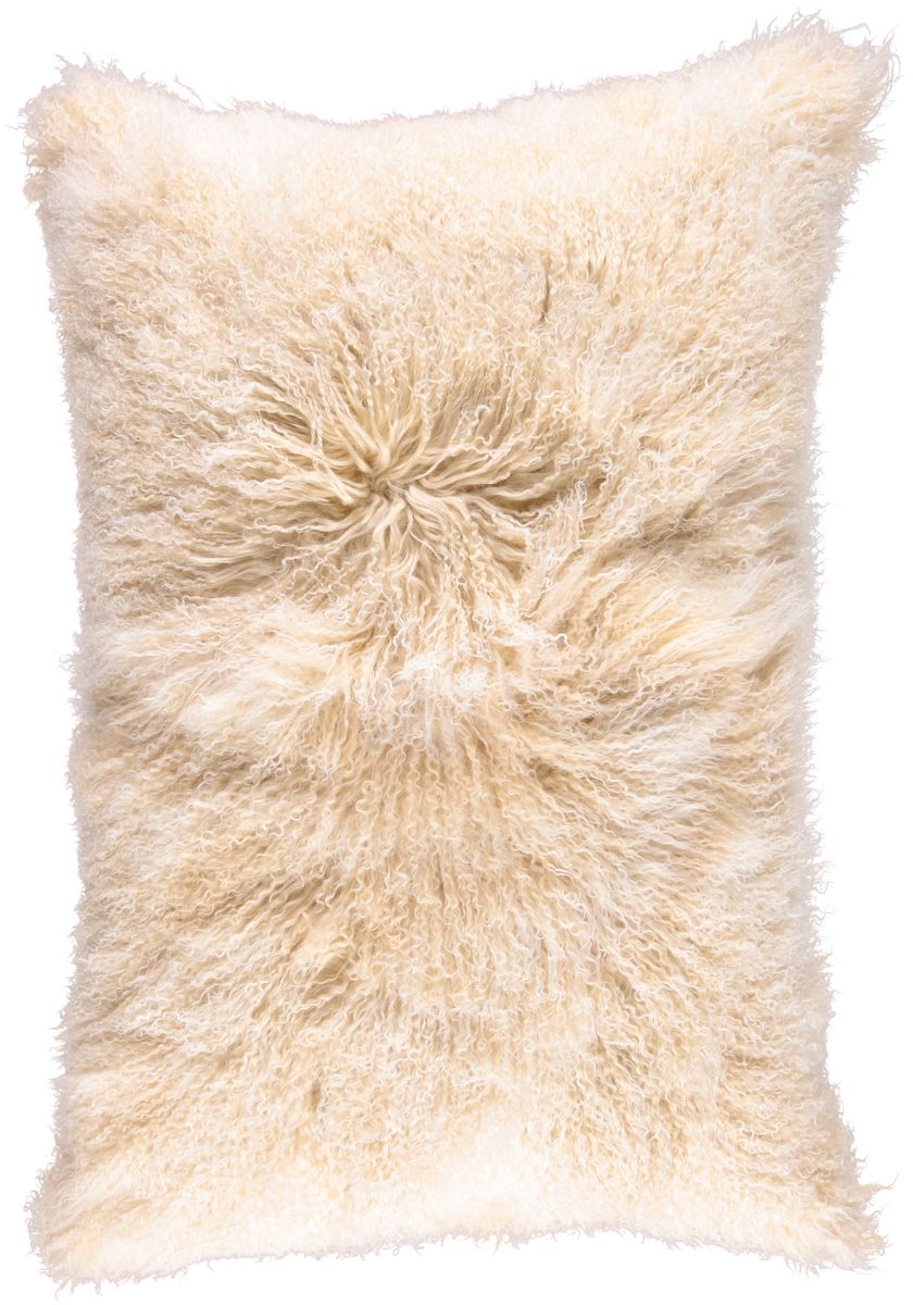 Lammeskindspude | Krøllet | Tibet | 60x90 cm