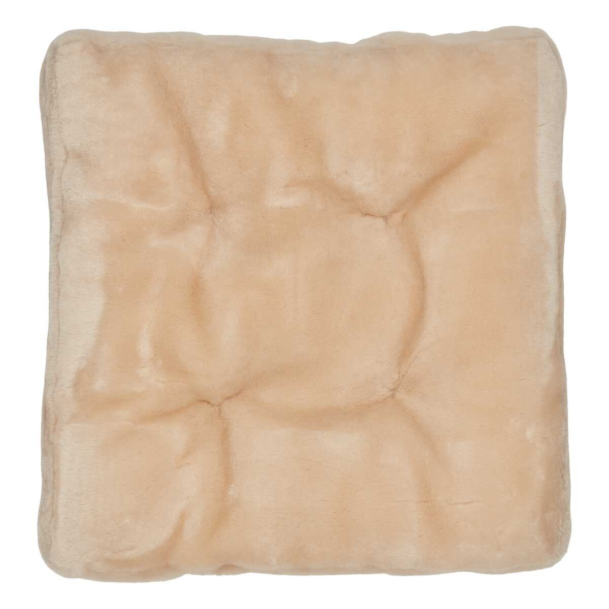 Sædehynde m/fyld | Moccassin | New Zealand | 45x45 cm