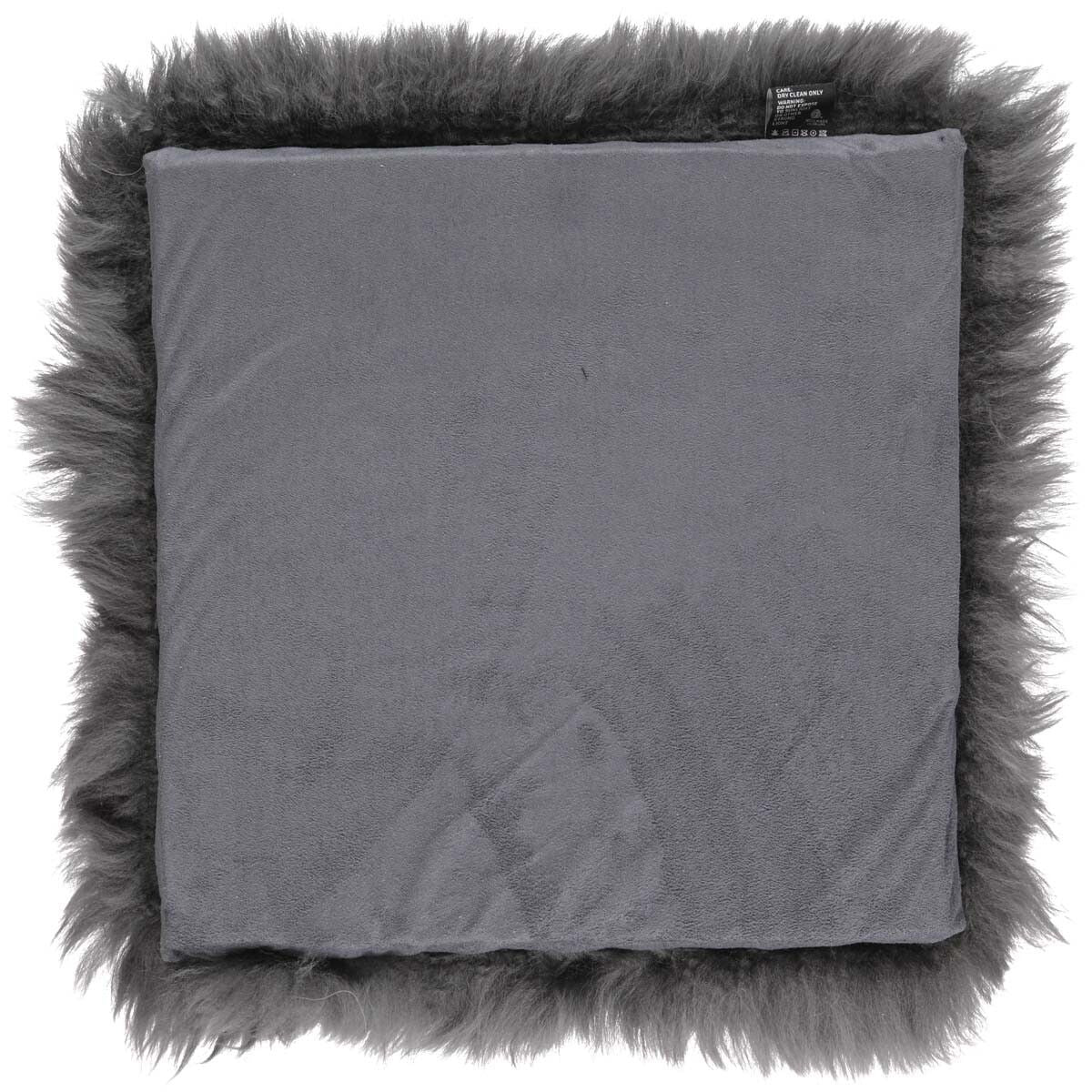 Sædehynde m/fyld | Langhåret | New Zealand | 37x37 cm