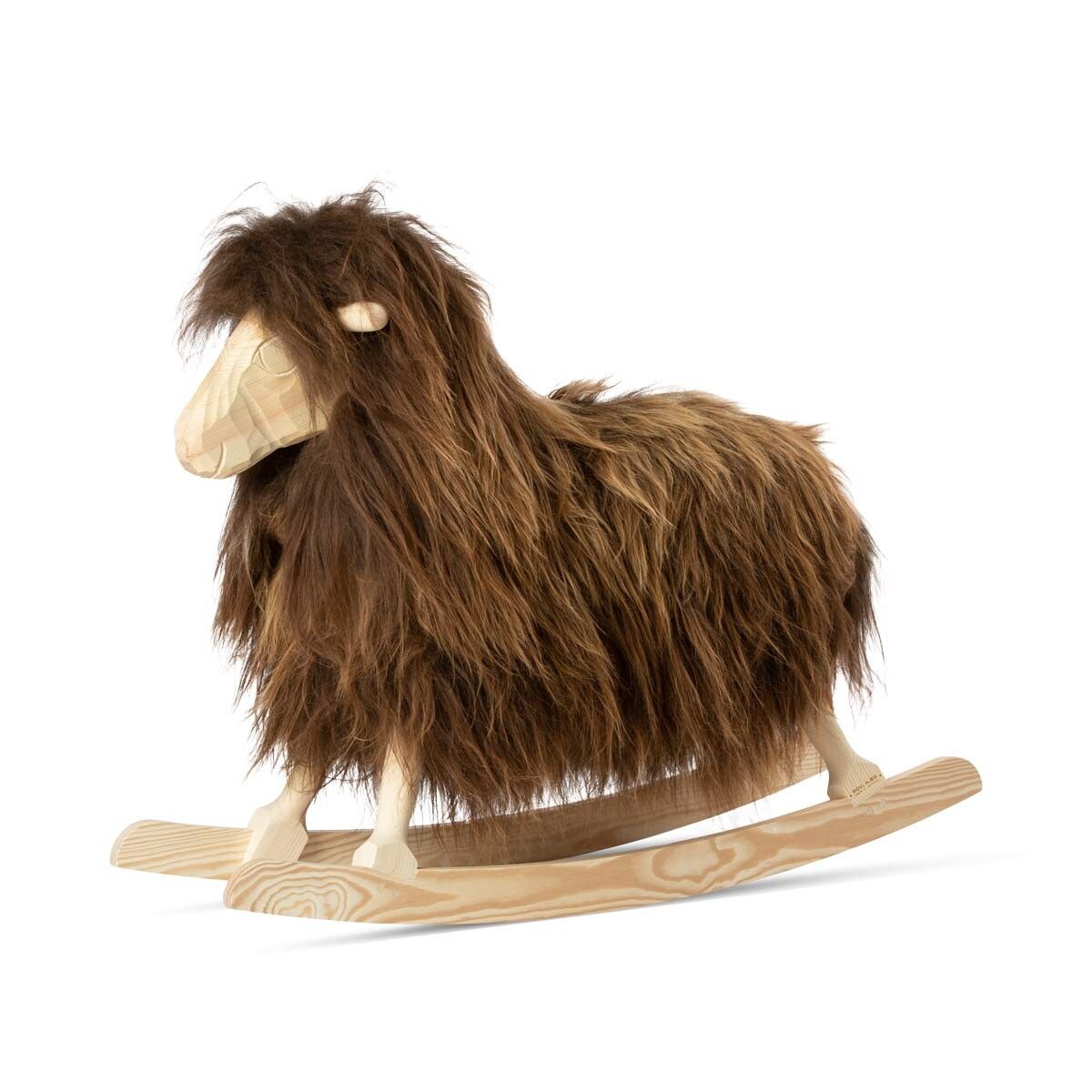 Rokkefår Povl Kjer Design | Langhåret Lammeskind | Stor L85xB25xH60 cm