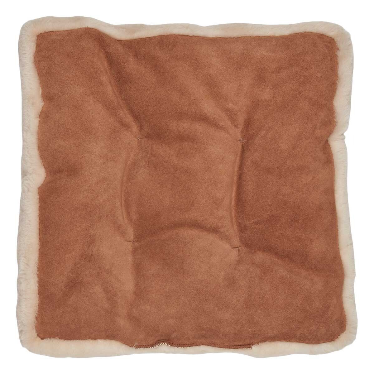 Sædehynde m/fyld | Moccassin | New Zealand | 45x45 cm