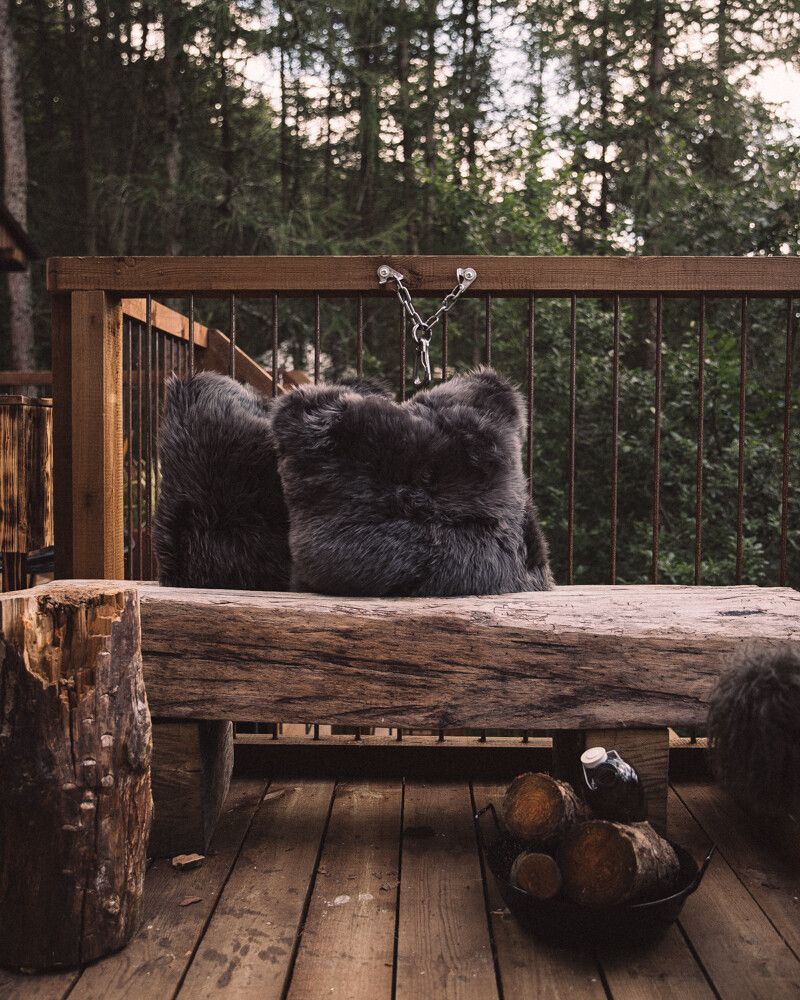 Lammeskindspude | Langhåret | New Zealand | Dobbeltsidet | 45x45 cm