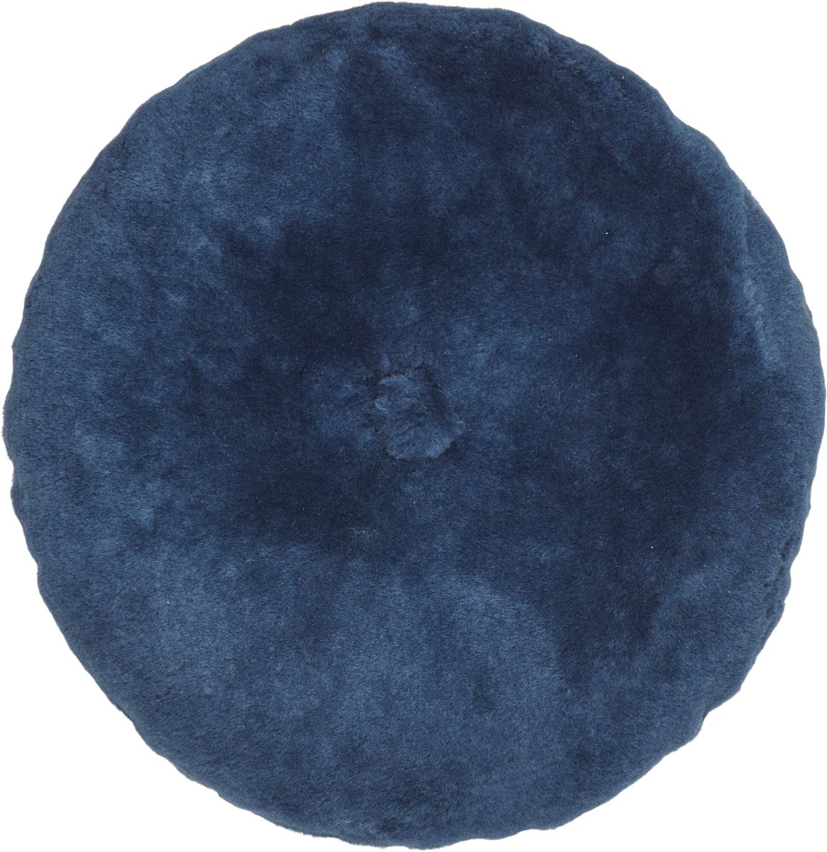 Lammeskindspude | Moccasin | Dobbeltsidet | Ø45 cm