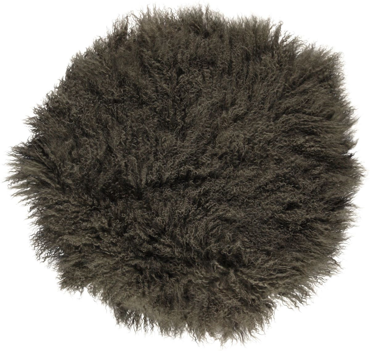 Lammeskindspude | Krøllet | Tibet | Ø45 cm, Ø62 cm & Ø38 cm