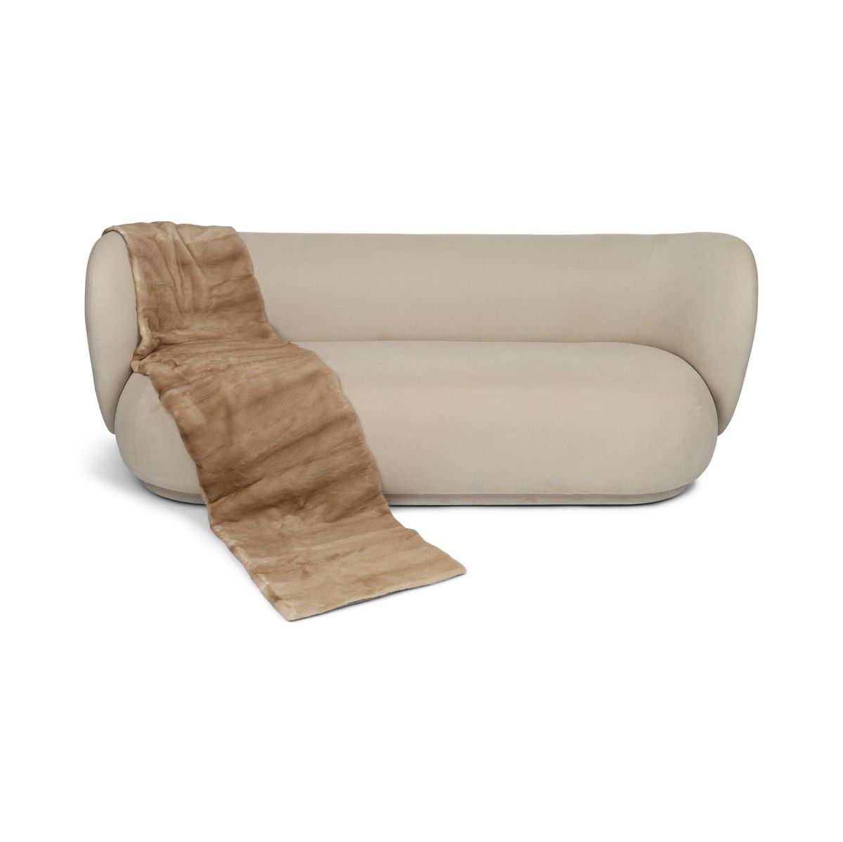 Minkplaid | Bagside af kashmir | Palomino | 50x204 cm