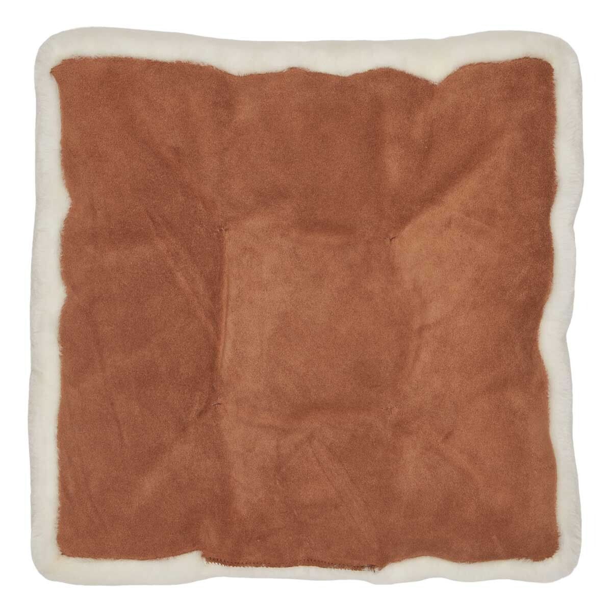 Sædehynde m/fyld | Moccassin | New Zealand | 45x45 cm