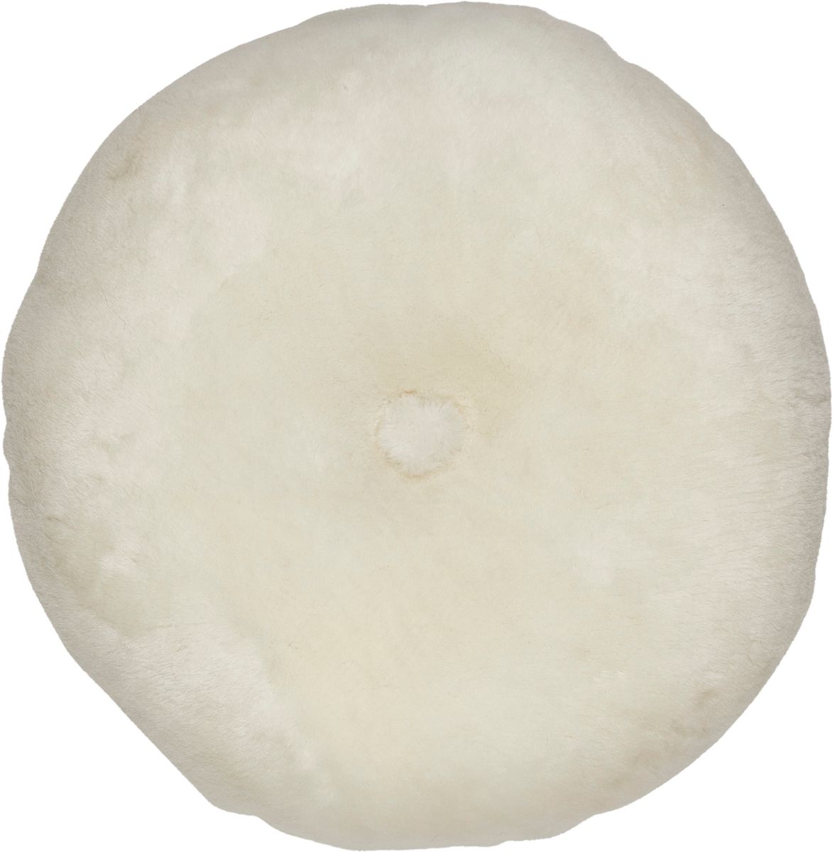Lammeskindspude | Moccasin | Dobbeltsidet | Ø45 cm