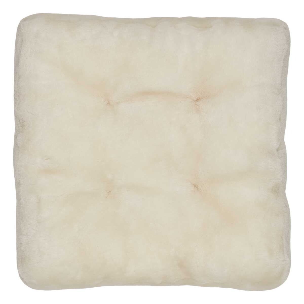 Sædehynde m/fyld | Moccassin | New Zealand | 45x45 cm