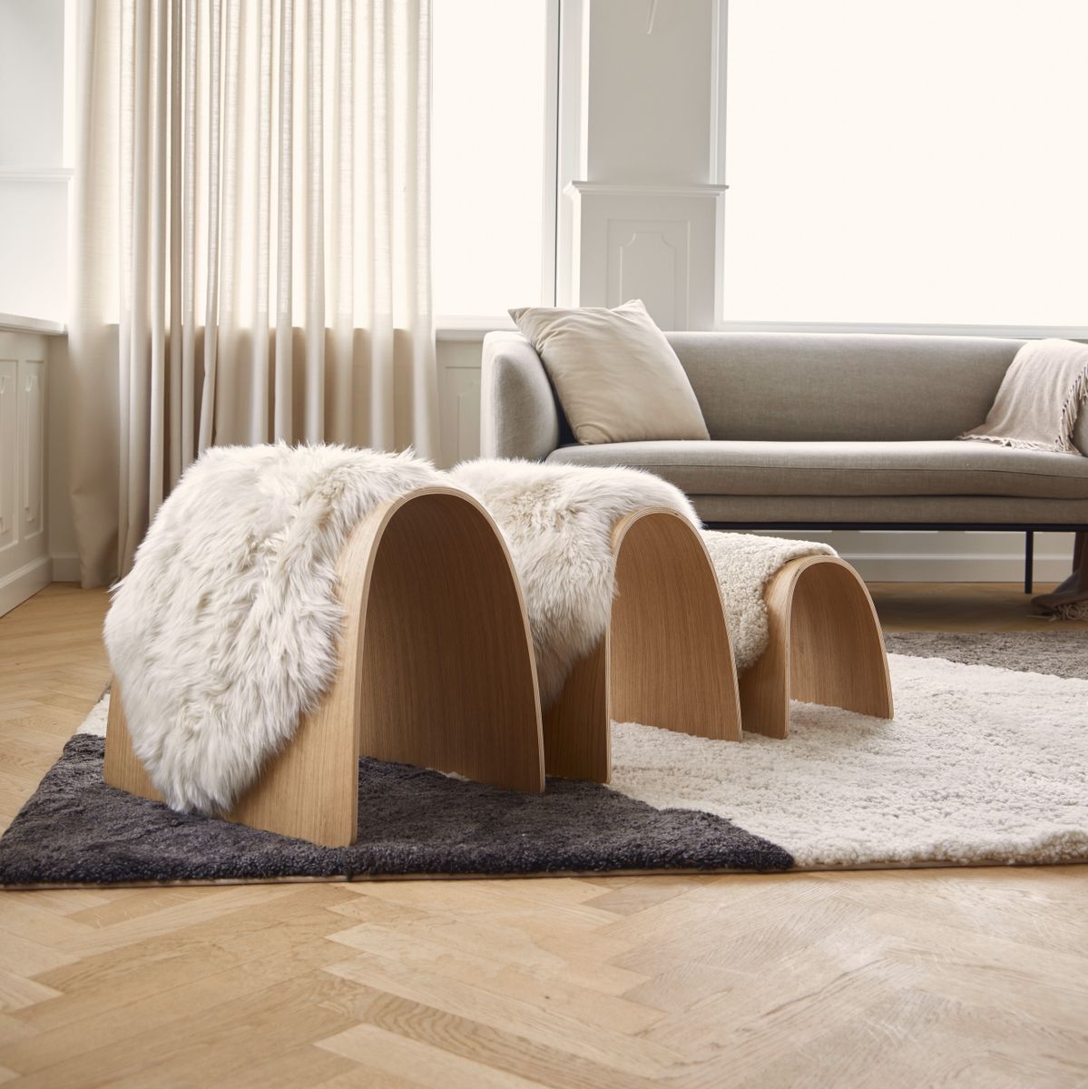 Sheep Stool cover | Langhåret | New Zealand