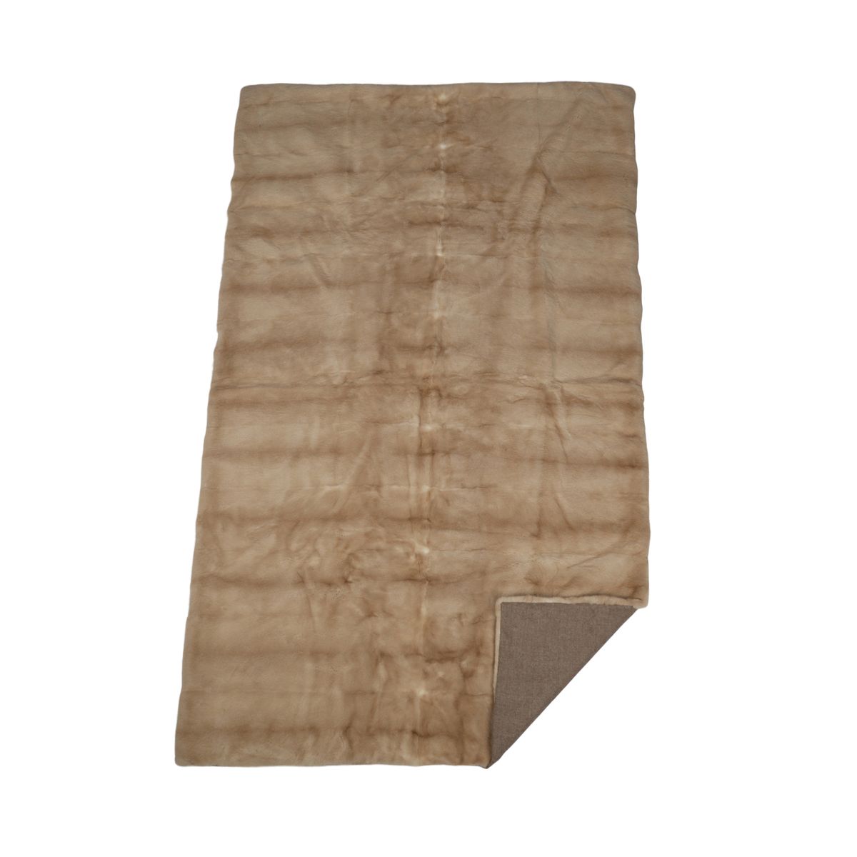 Minkplaid | Bagside af kashmir | Palomino | 108x172 cm