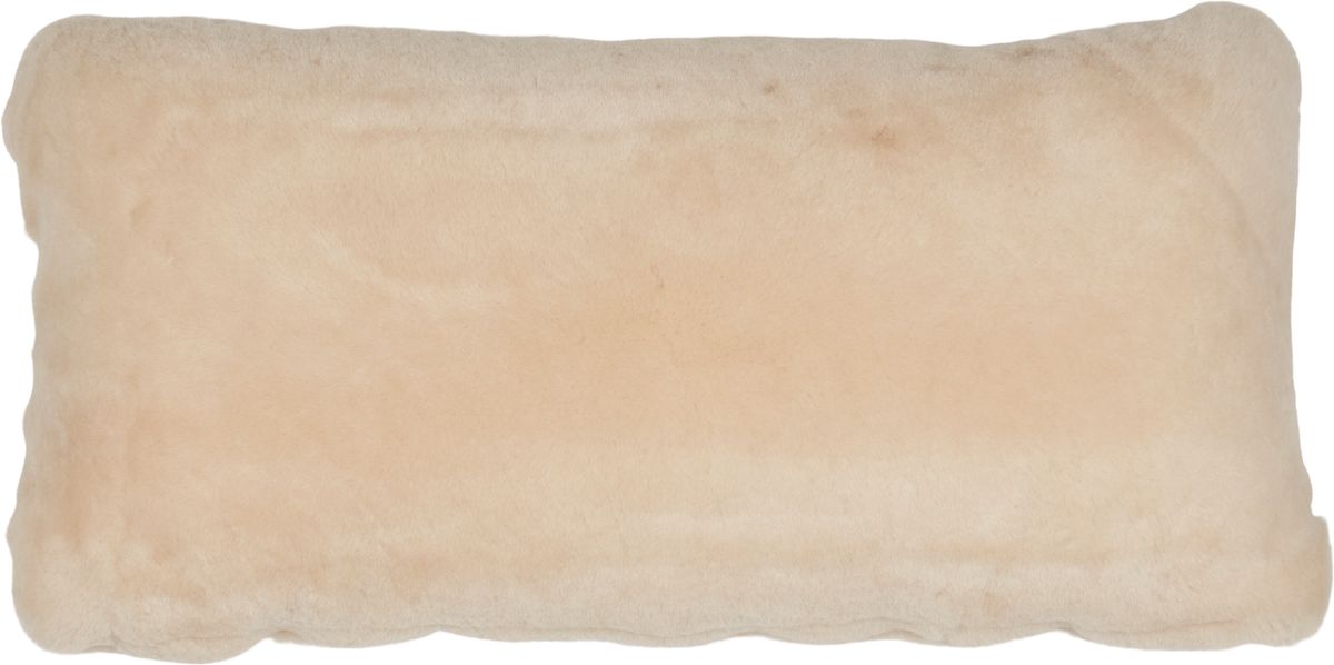 Lammeskindspude | Moccasin | Dobbeltsidet | 28x56 cm