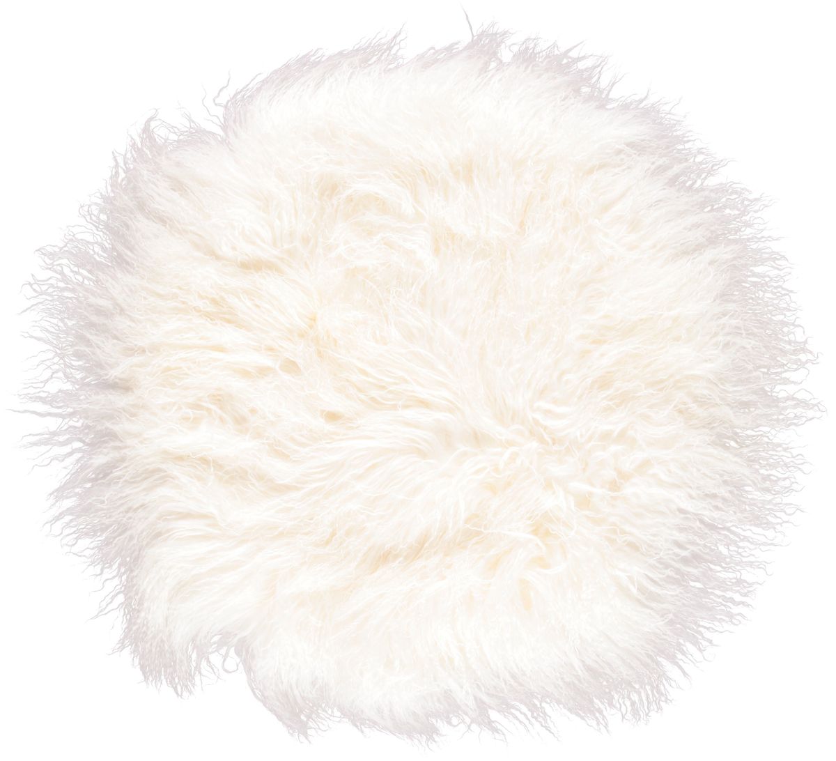 Lammeskindspude | Krøllet | Tibet | Ø45 cm, Ø62 cm & Ø38 cm