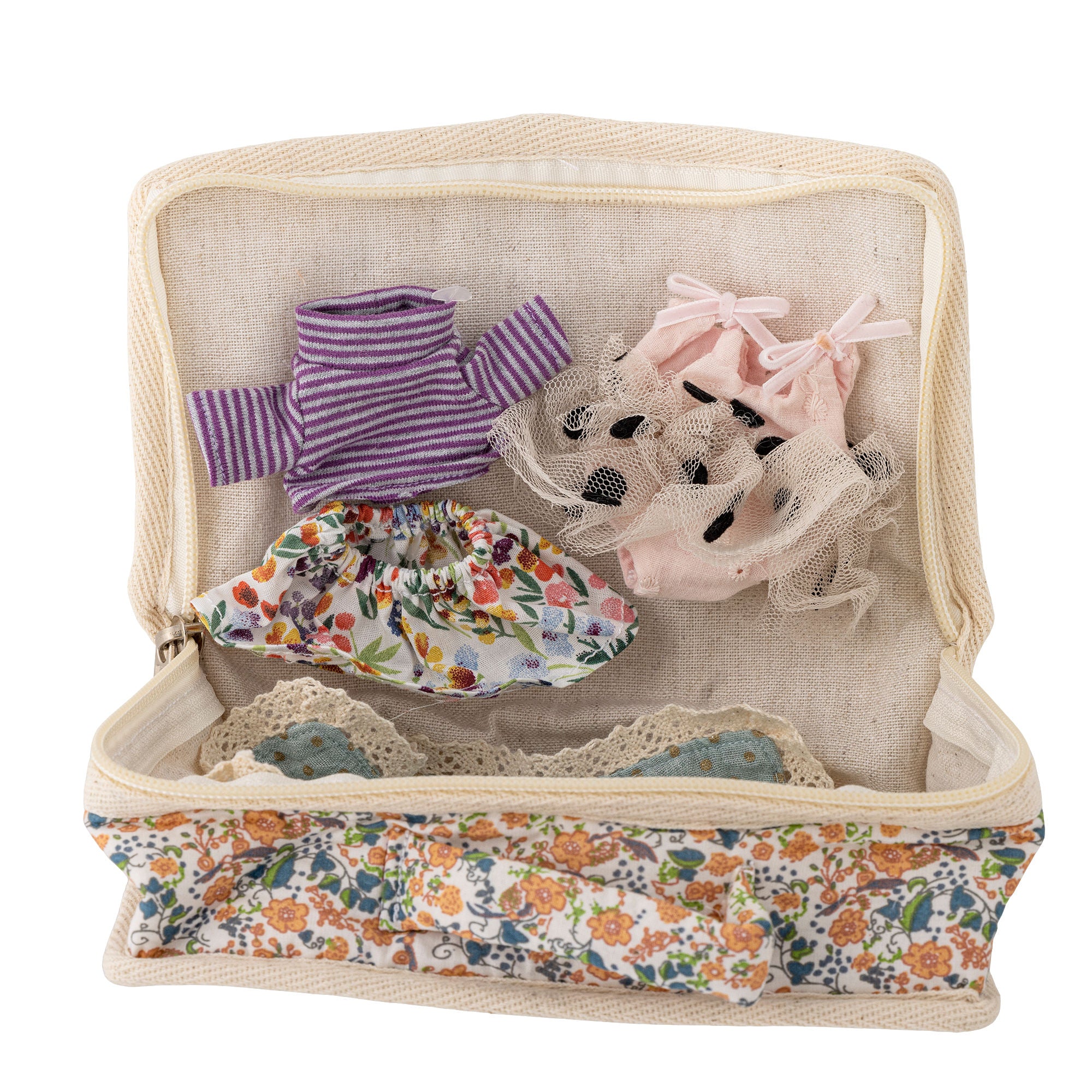 Bloomingville MINI Milly Dukke, Brun, Polyester