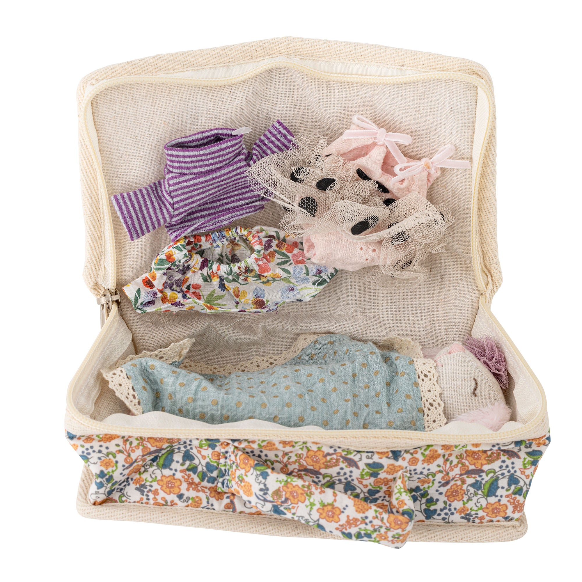 Bloomingville MINI Milly Dukke, Brun, Polyester