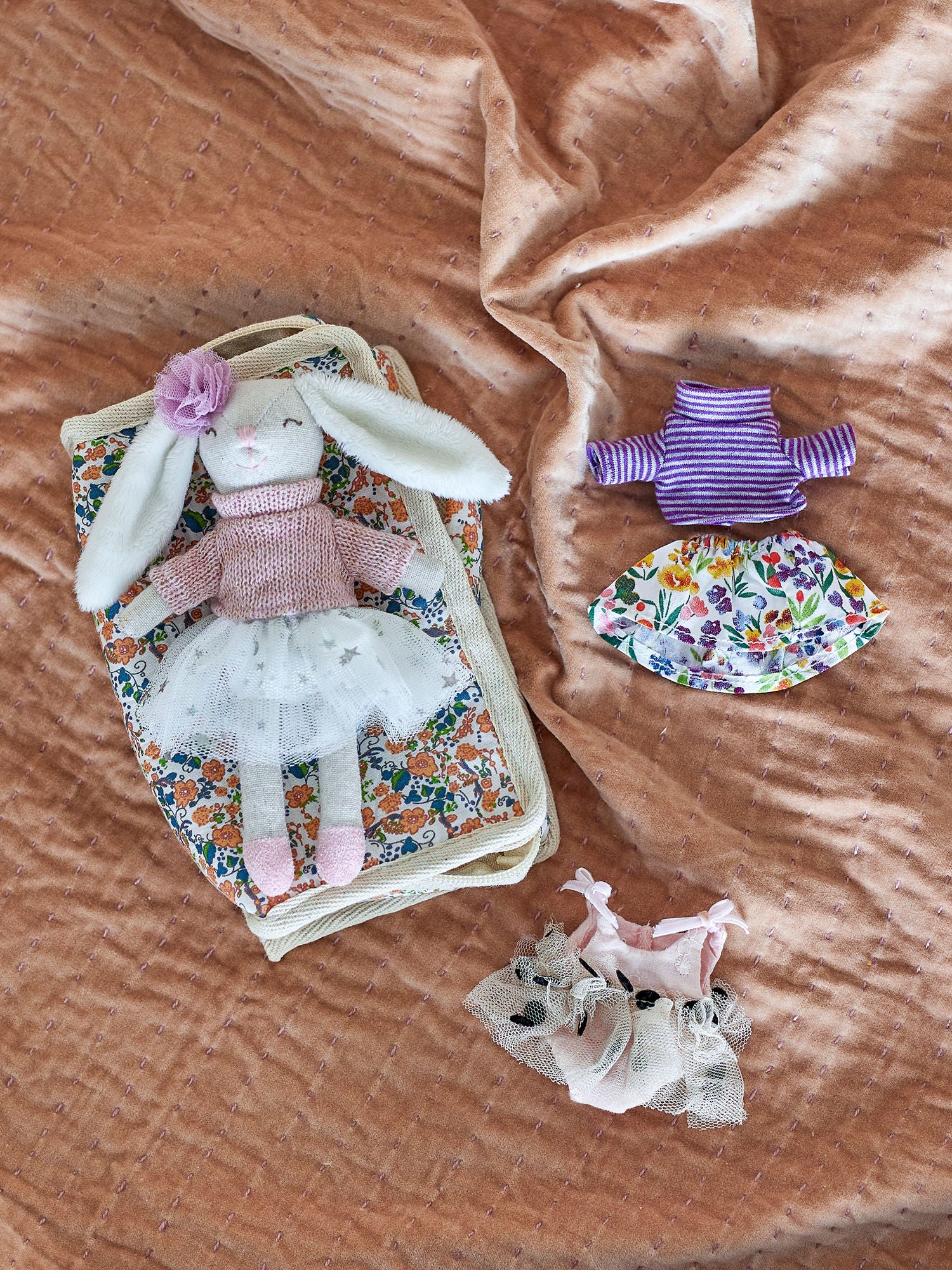 Bloomingville MINI Milly Dukke, Brun, Polyester