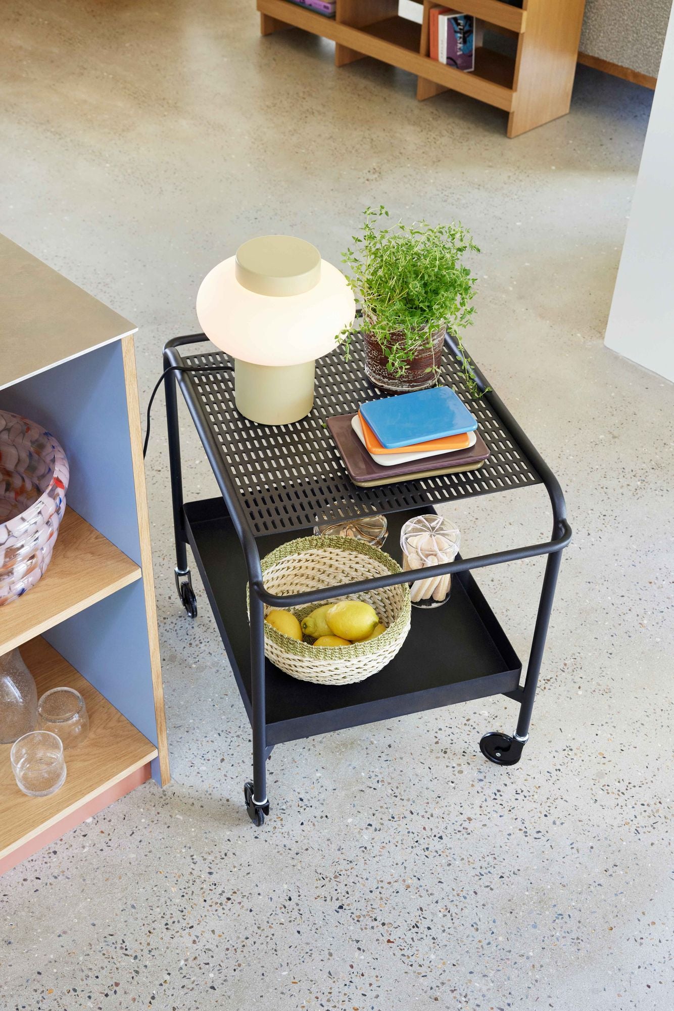 Hübsch Push Rullebord Sort