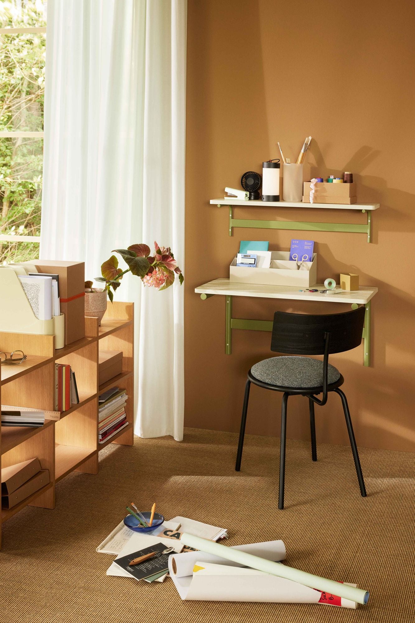 Hübsch Muted Stolehynde Mørkegrå