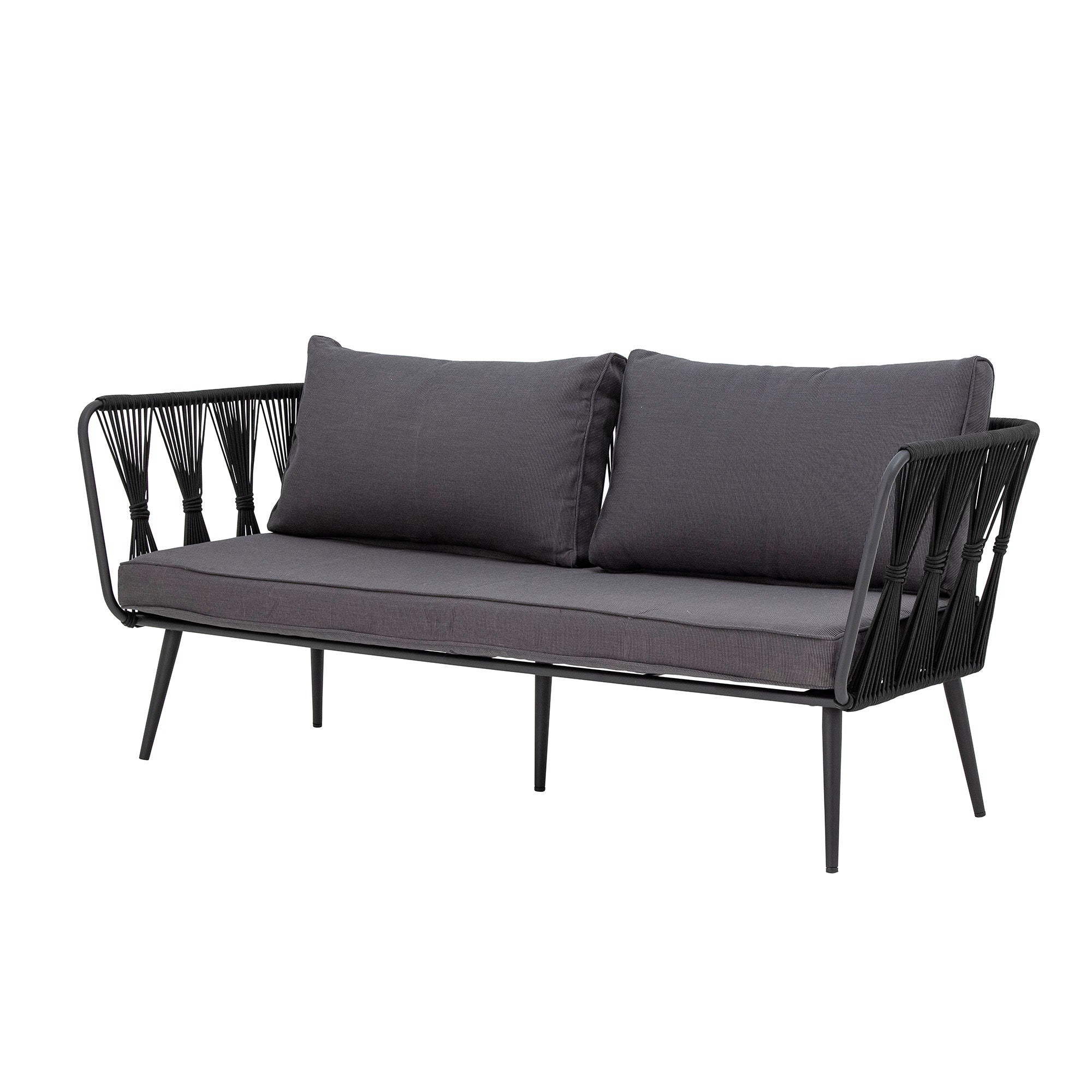 Bloomingville Pavone Fire-resistant Sofa, Sort, Metal