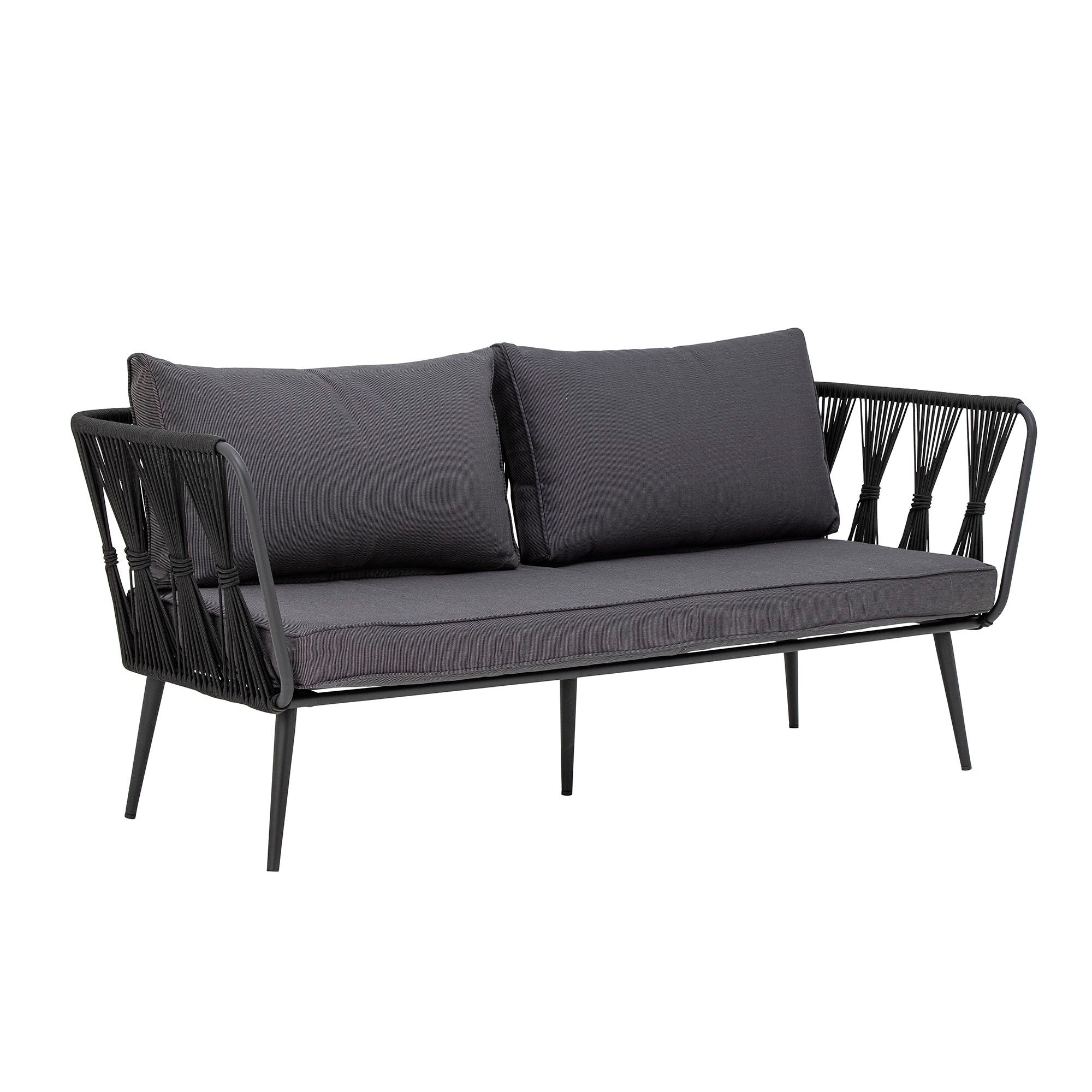 Bloomingville Pavone Fire-resistant Sofa, Sort, Metal