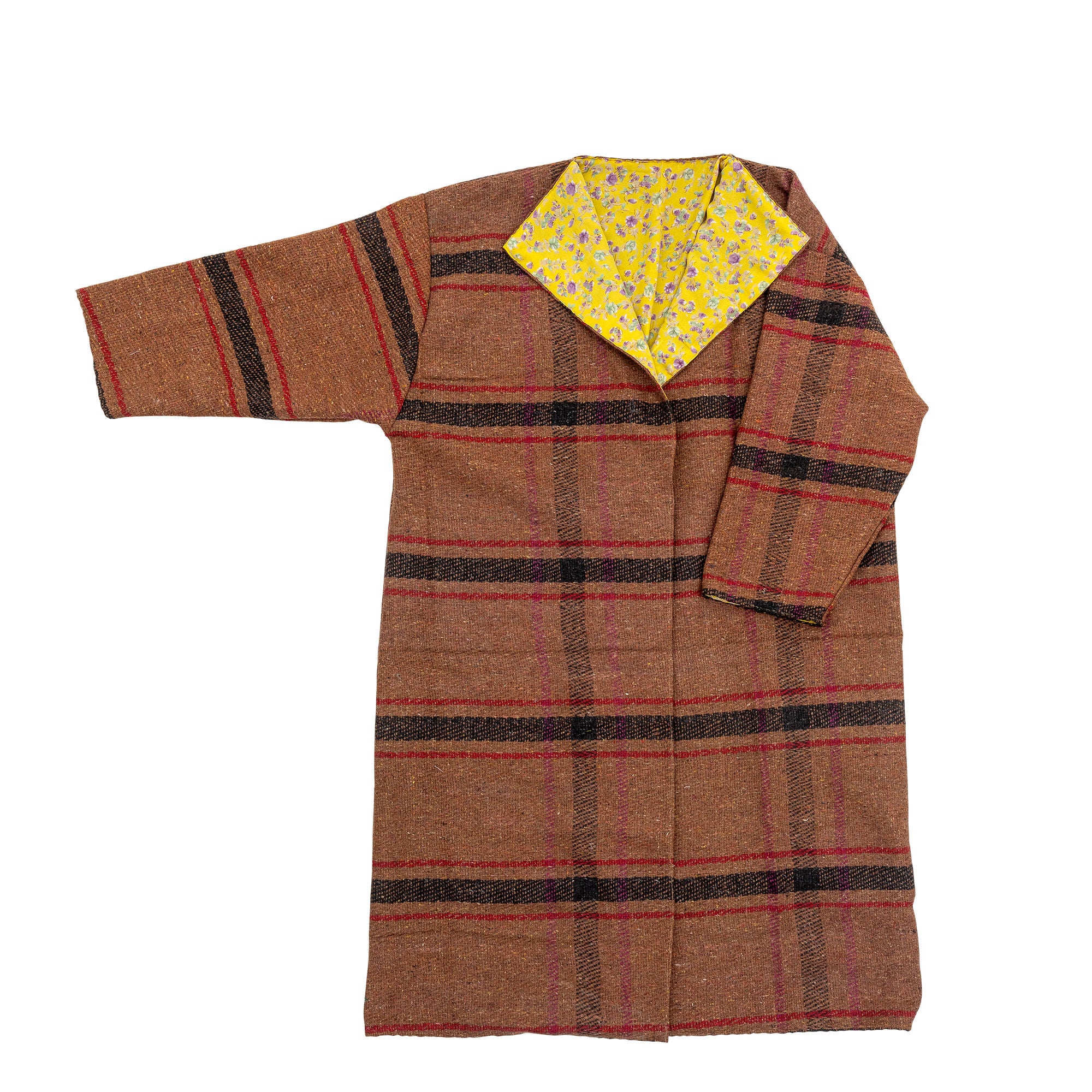 Creative Collection Rieti Kimono, Brun, Upcycled