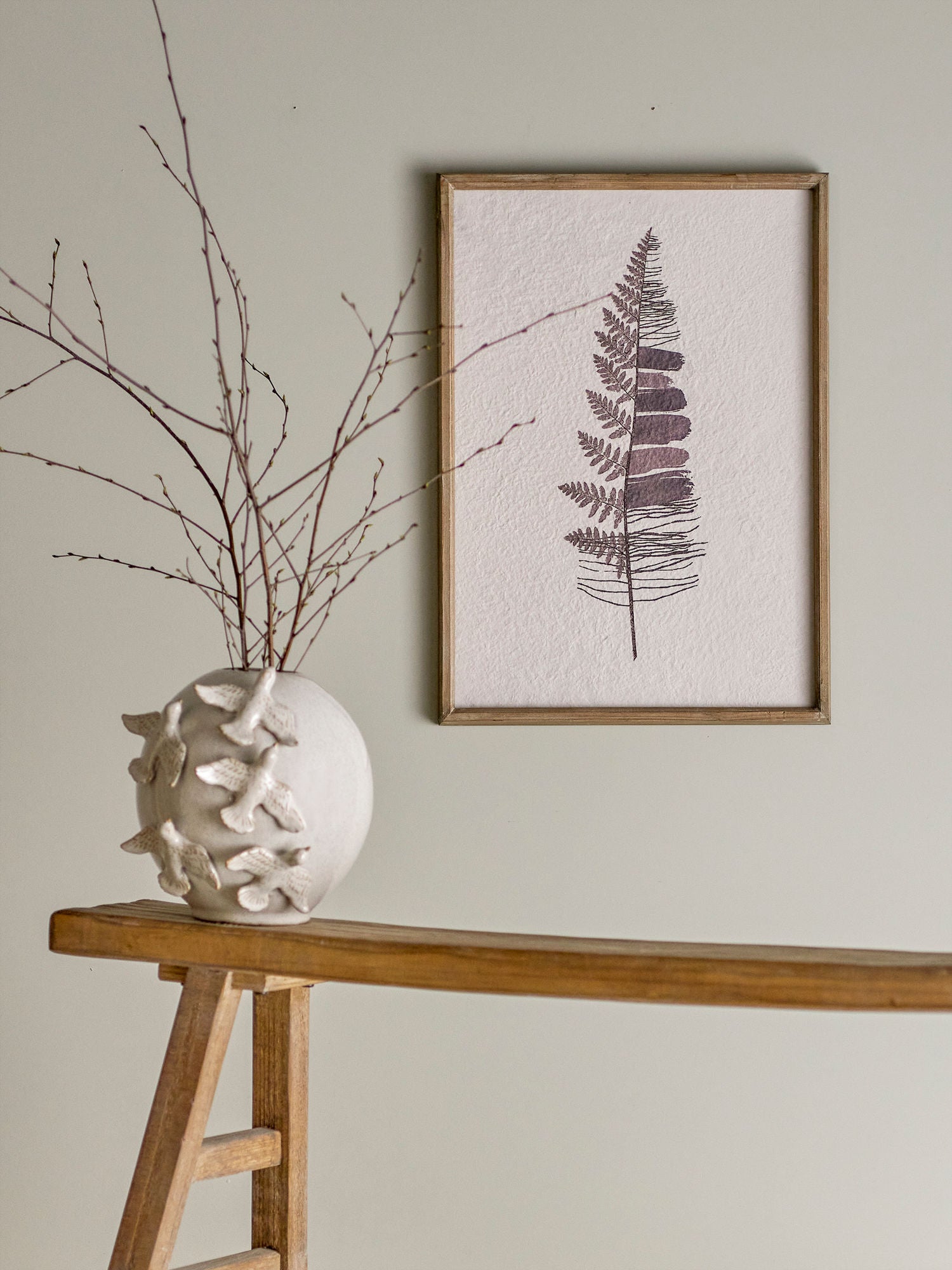 Creative Collection Corval Illustration med ramme, Natur, Fyrretræ