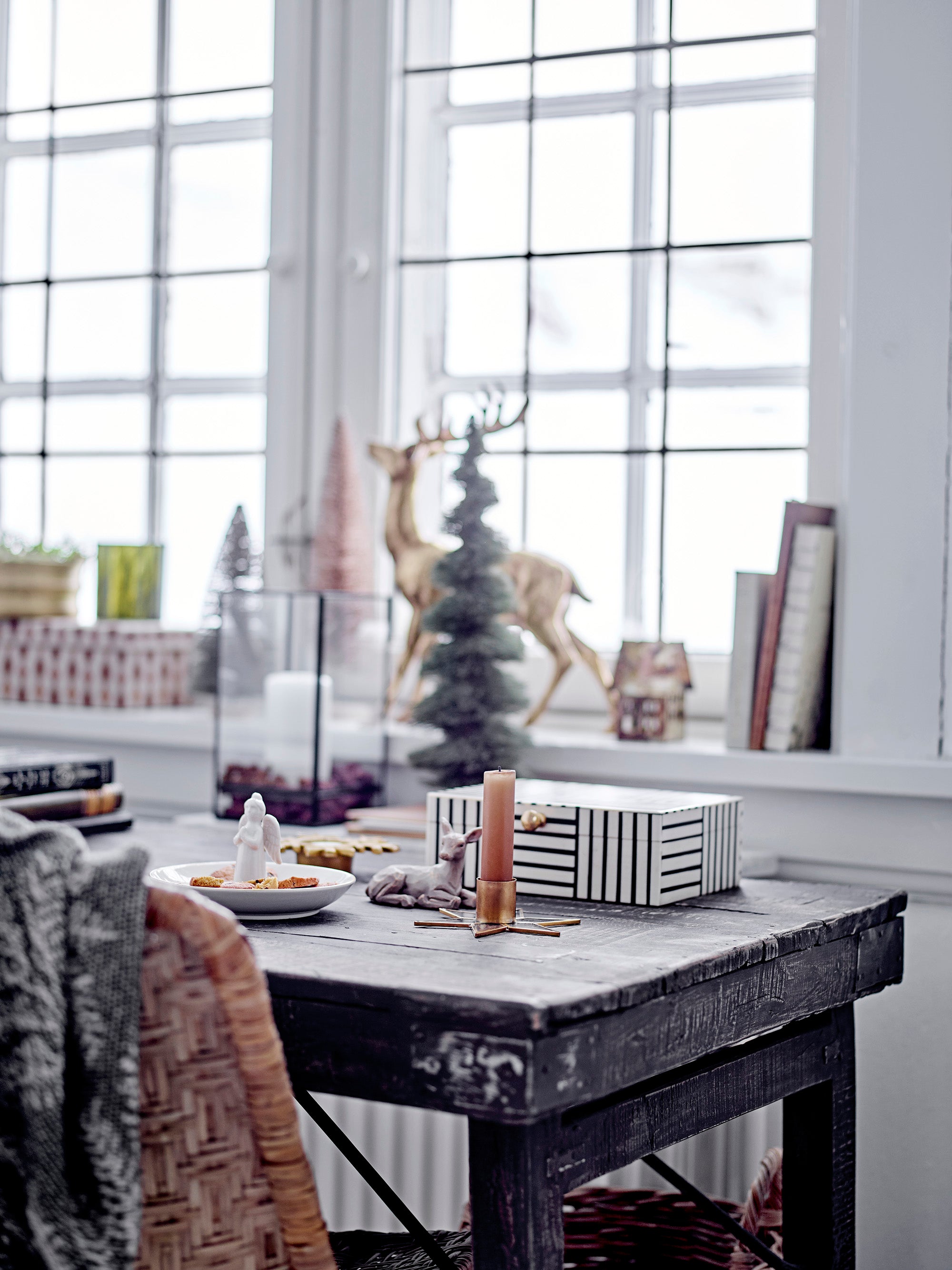 Lacquer Stearinlys, Hvid, Parafin