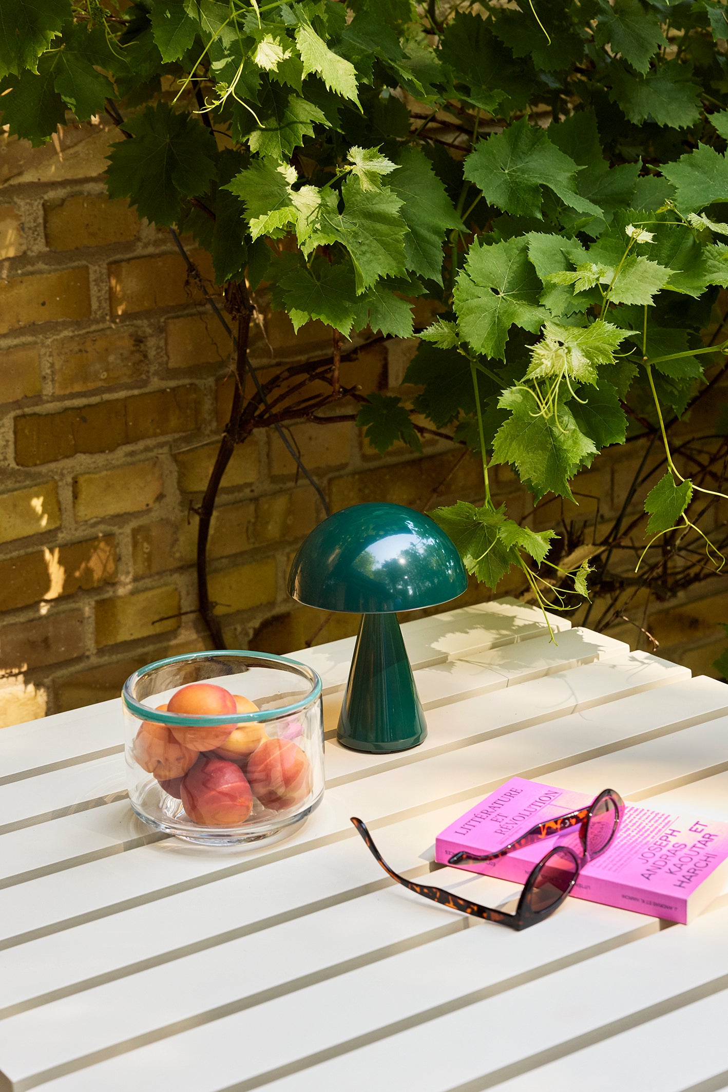 Mush Transportabel Lampe Mørkegrøn - ø15xh20cm