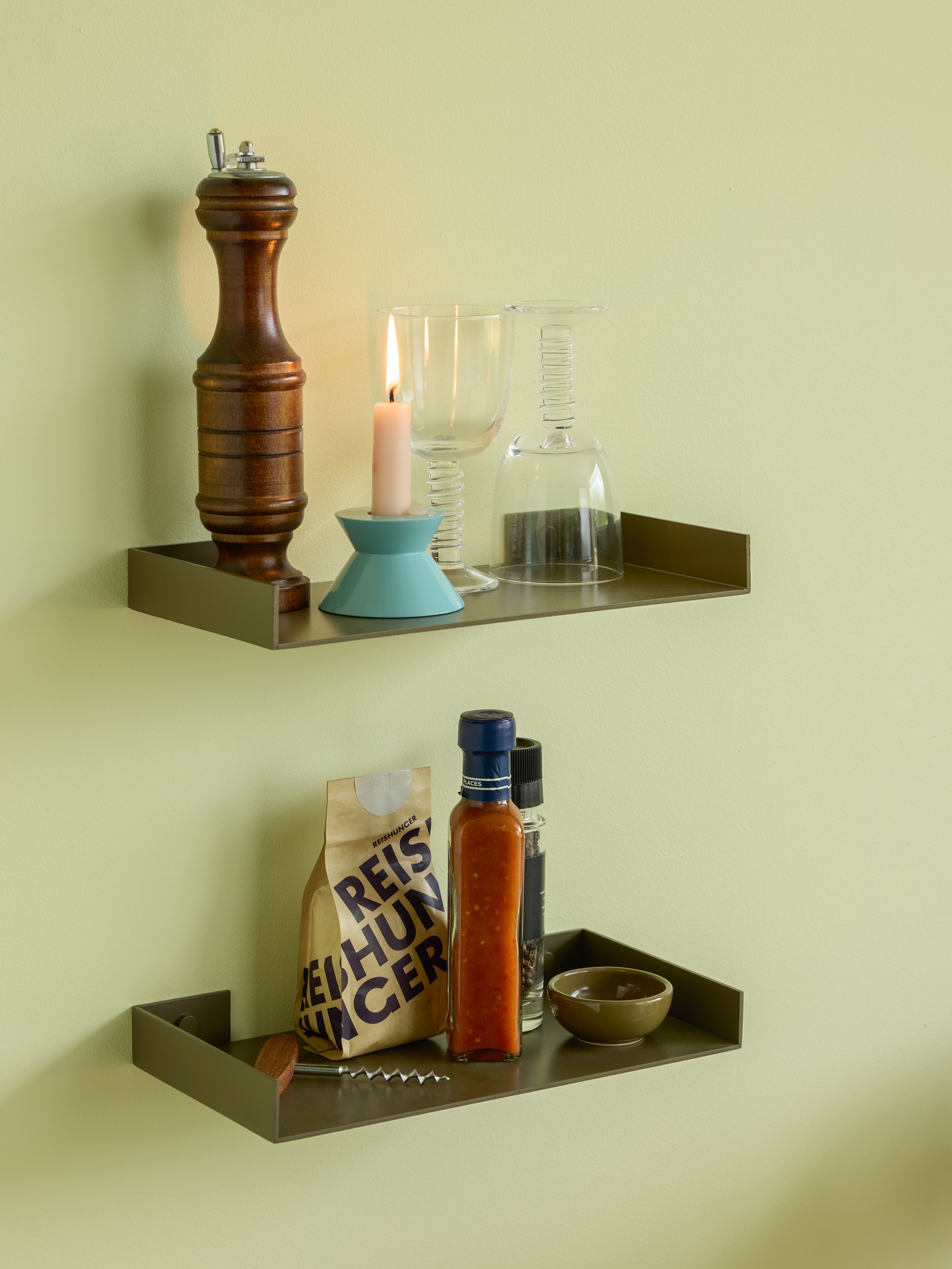 Sheets Reol Mørkegrøn - 30x15xh3cm