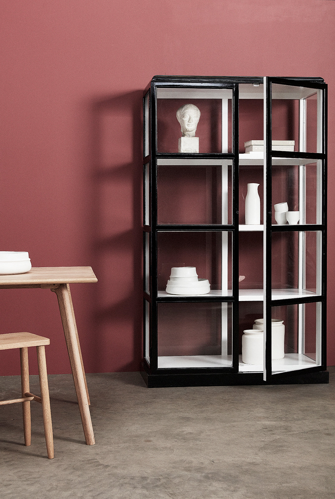 Folk Skammel Natur - 35x25xh52cm