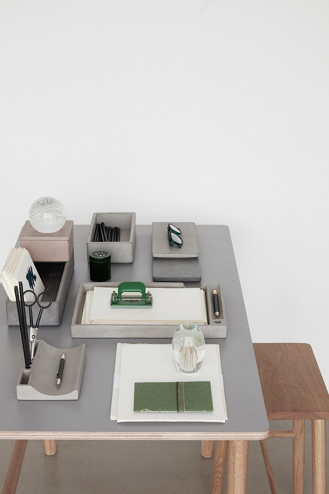 Folk Skammel Natur - 35x25xh52cm