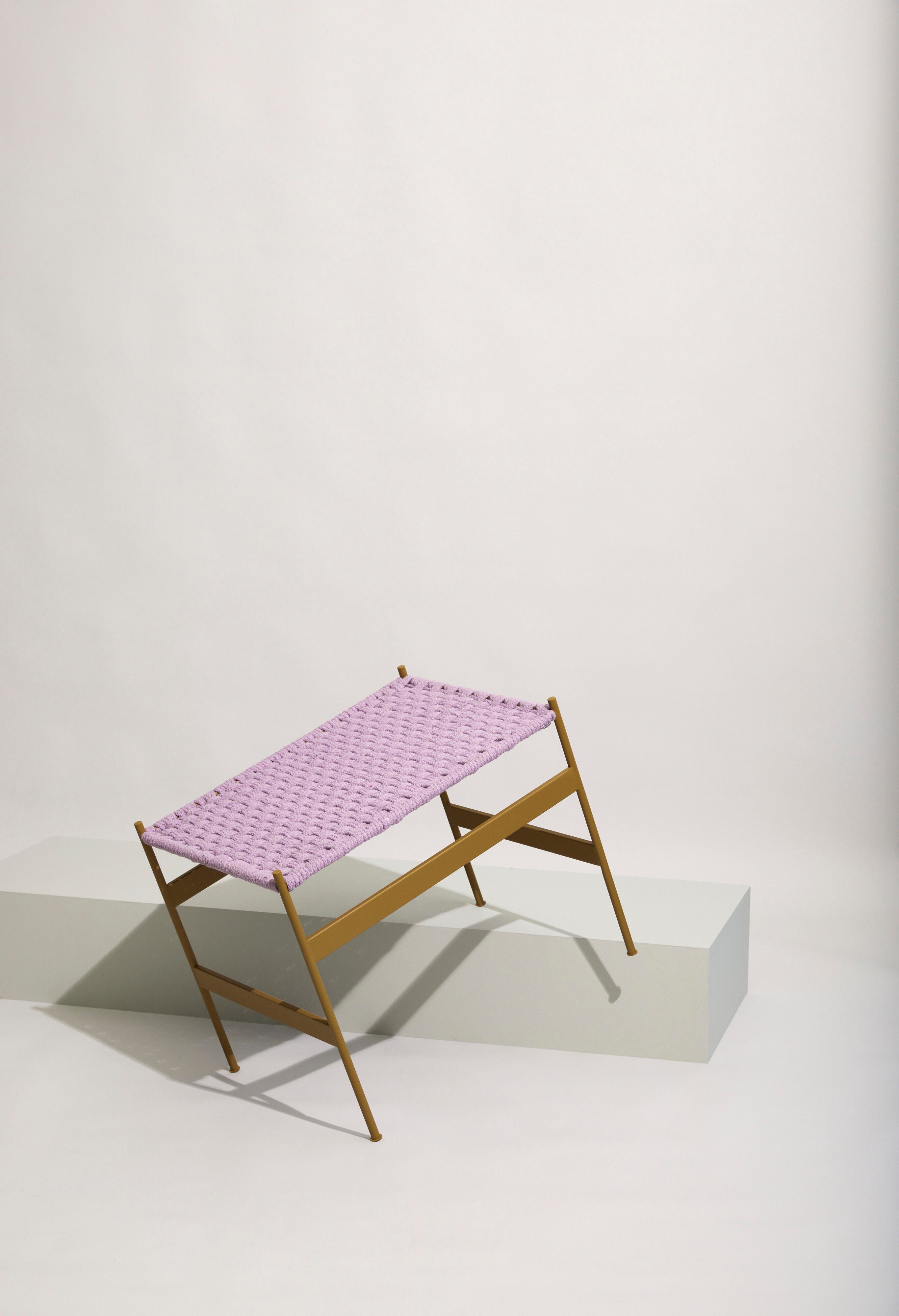 Peri Bænk Lilla/Khaki - 56x42xh47cm