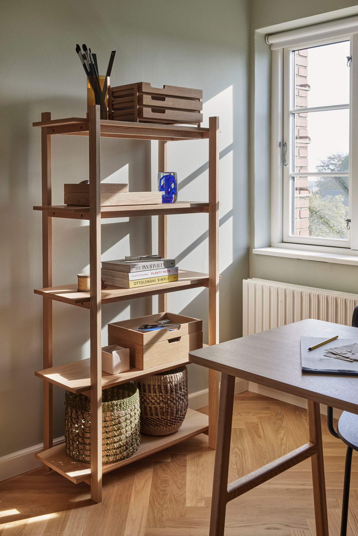 Note Opbevaringskasse  Natur (sæt af 2) - 35x24xh5, 35x24xh10cm