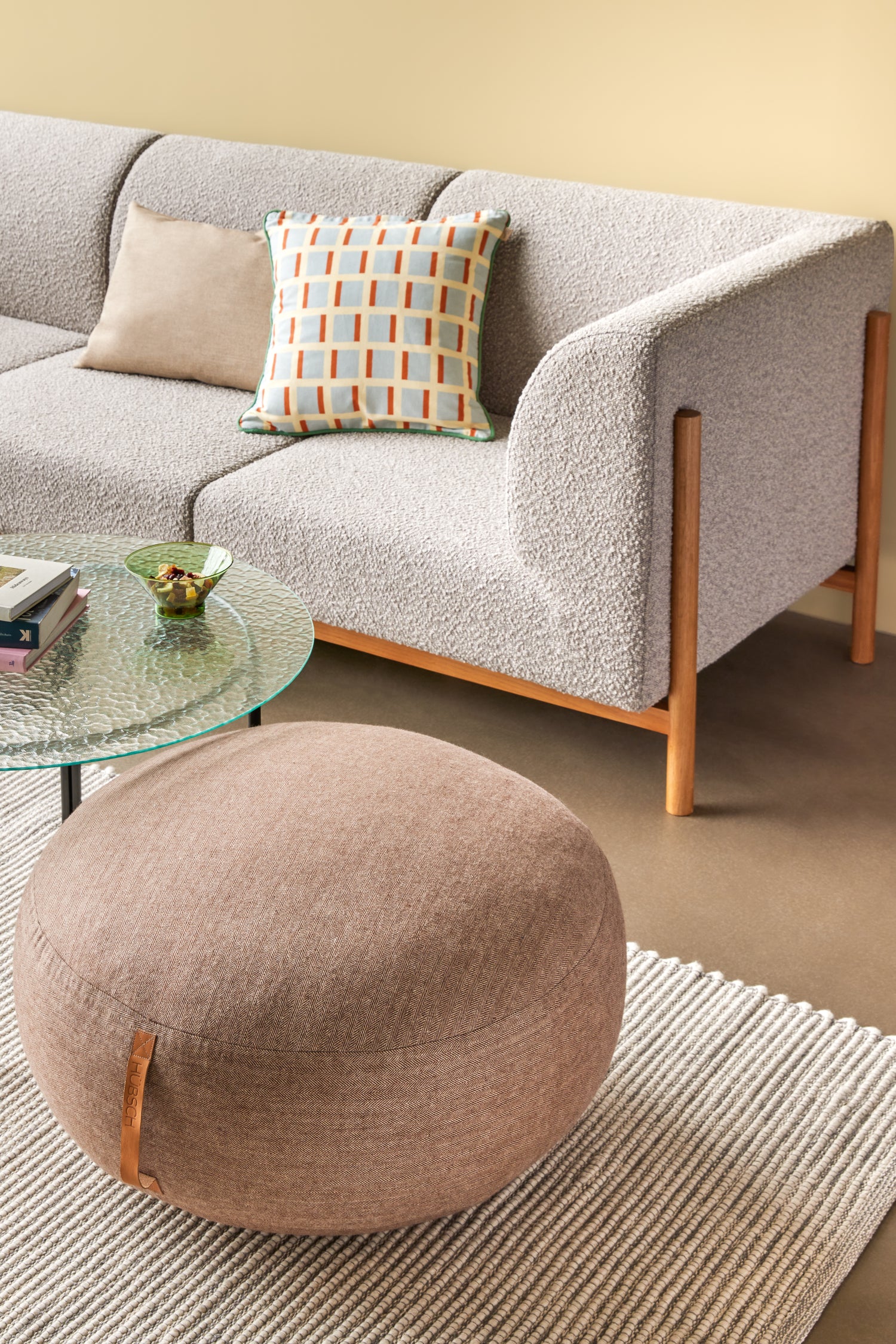 Mochi Puf Ø70 Brun - ø70xh35cm