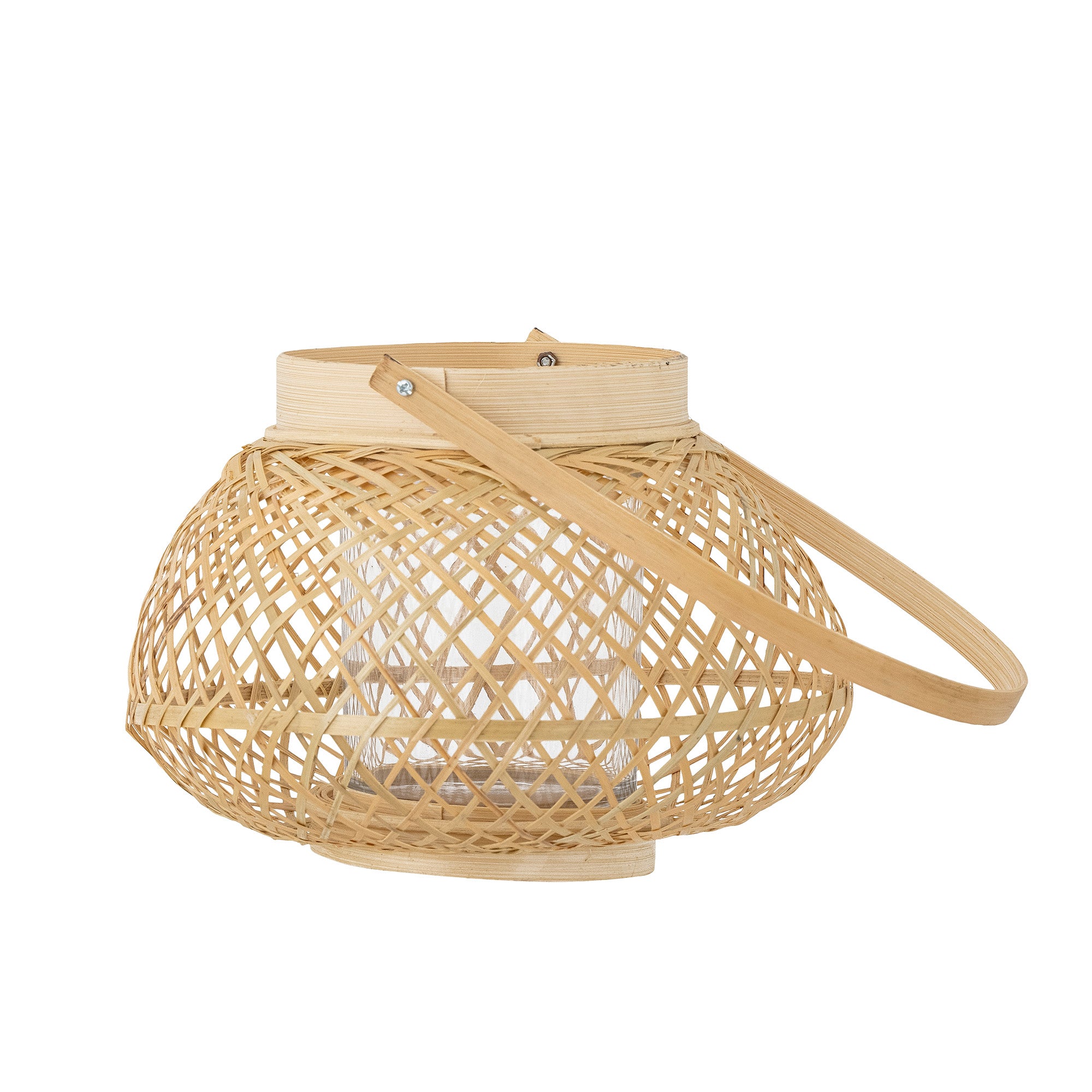 Malda Lanterne m/Glas, Natur, Bambus