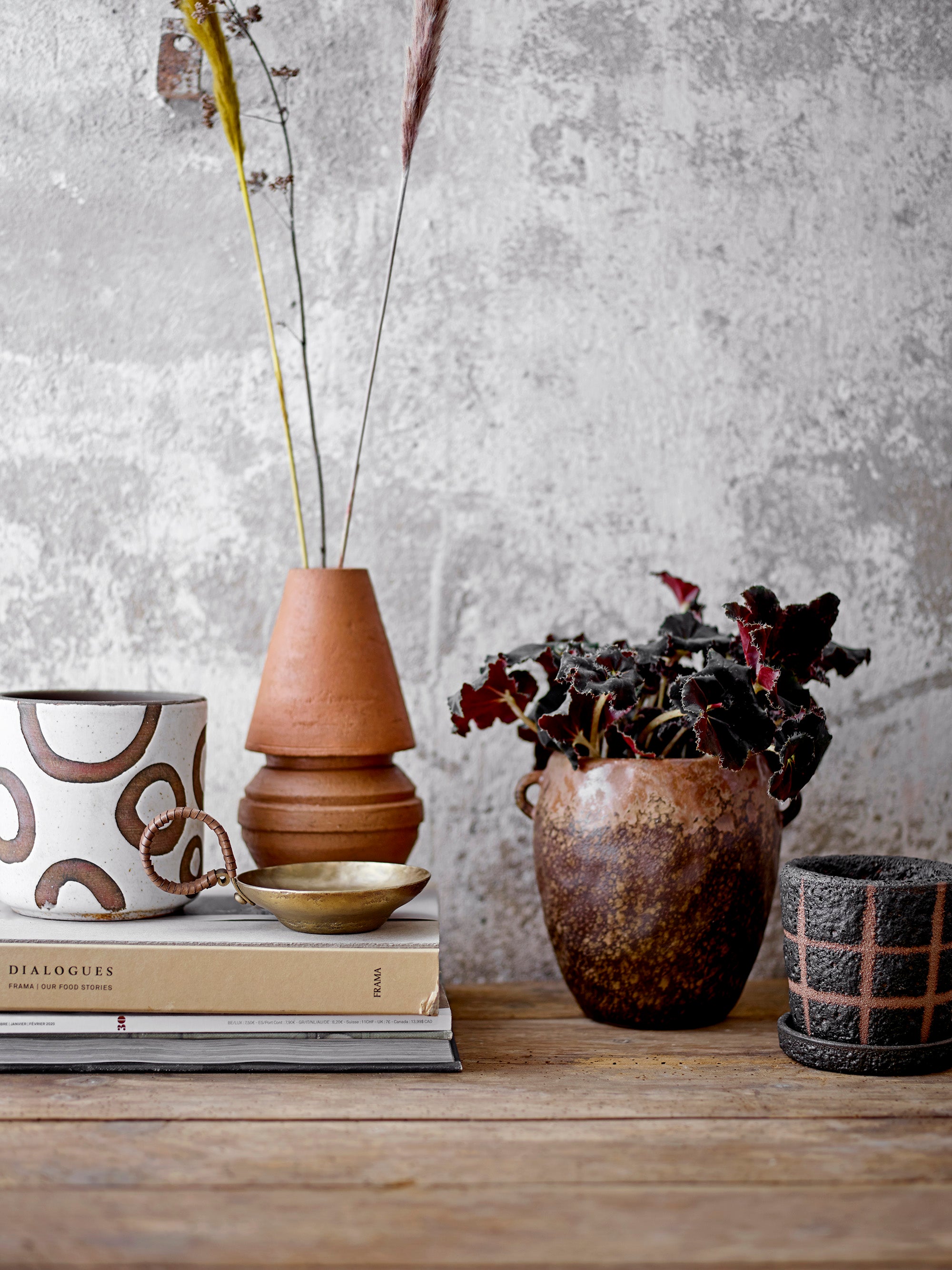 Avo Deko Urtepotte, Hvid, Terrakotta - BLOOMINGVILLE - DesignGaragen.dk