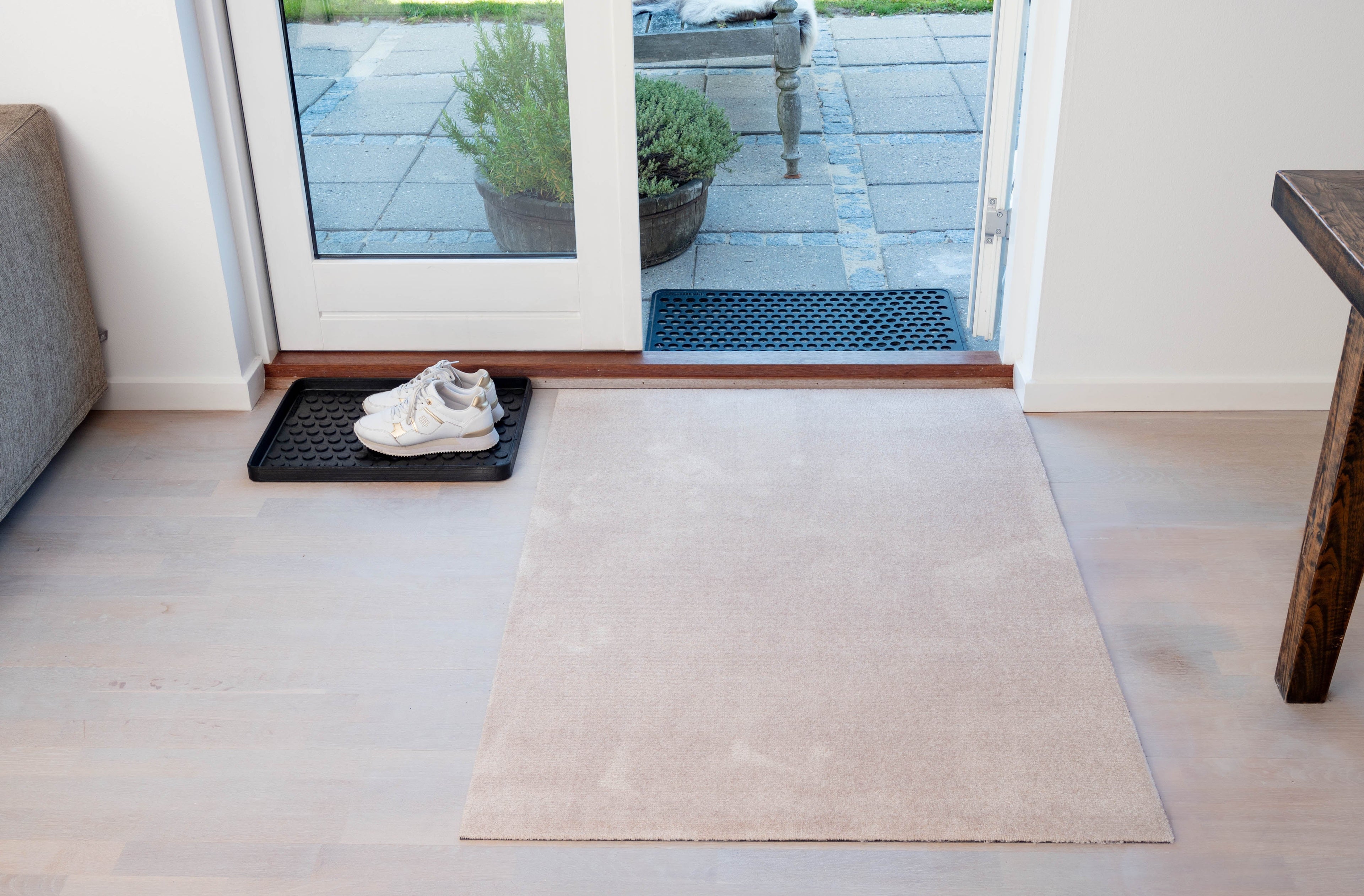 TÆPPE/MÅTTE 90 x 130 cm - UNI COLOR/IVORY - Tica Copenhagen - DesignGaragen.dk