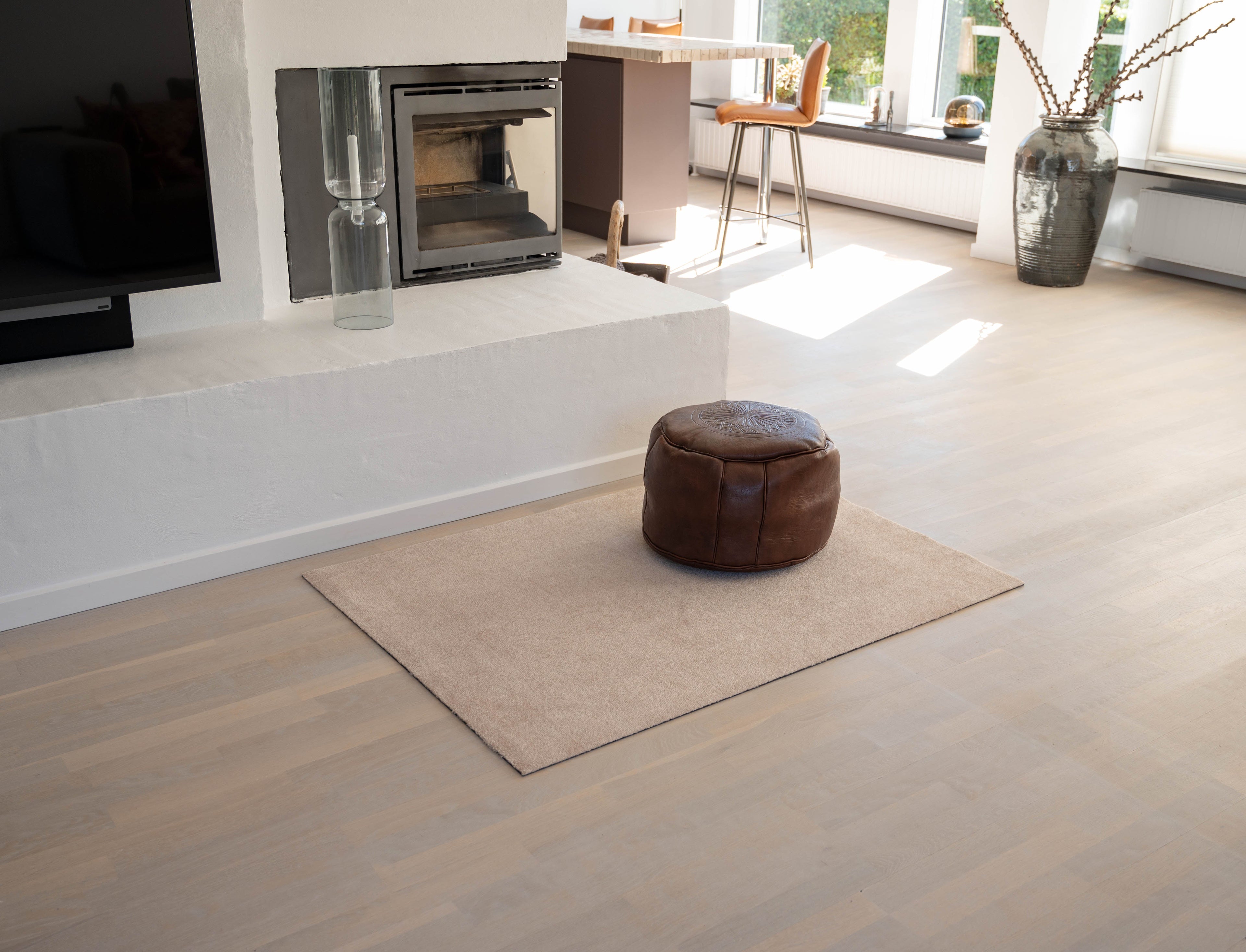 TÆPPE/MÅTTE 90 x 130 cm - UNI COLOR/IVORY - Tica Copenhagen - DesignGaragen.dk