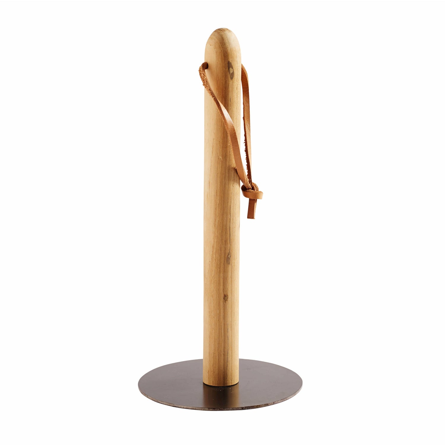 Køkkenrulleholder Nate - Natur - Recycled Teak - H: 30 Ø: 14 cm - Muubs - DesignGaragen.dk