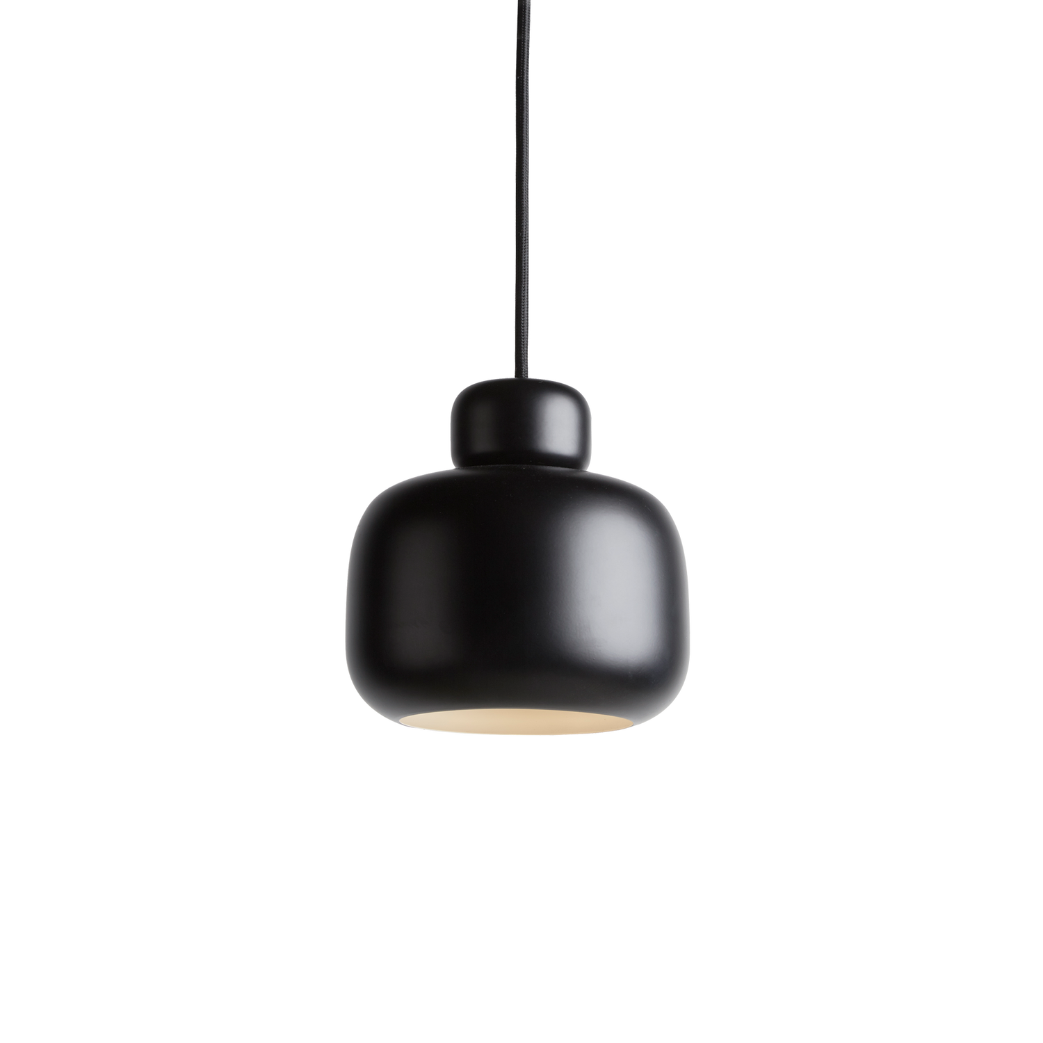 WOUD -  Stone pendant (Small) - Black