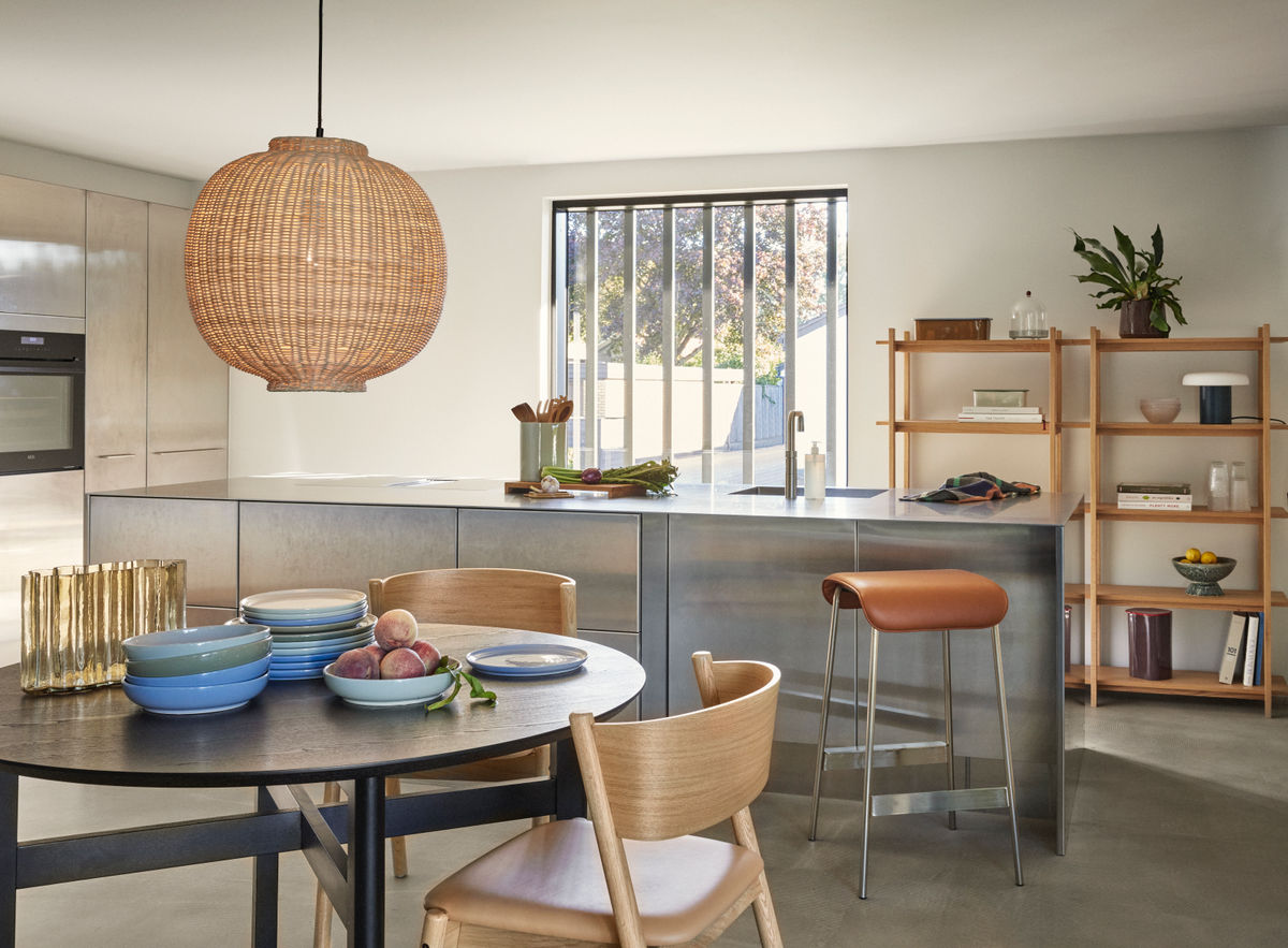 Hübsch Oblique Spisestol Sæde Natur