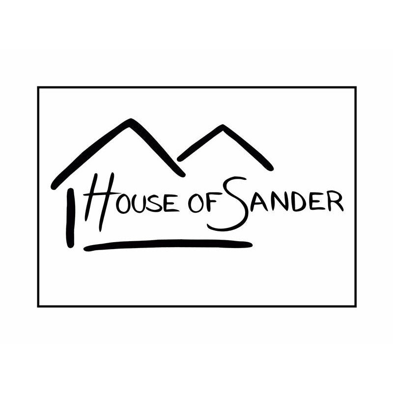 House of Sander Oval dækkeserviet // Sort PU - HARD