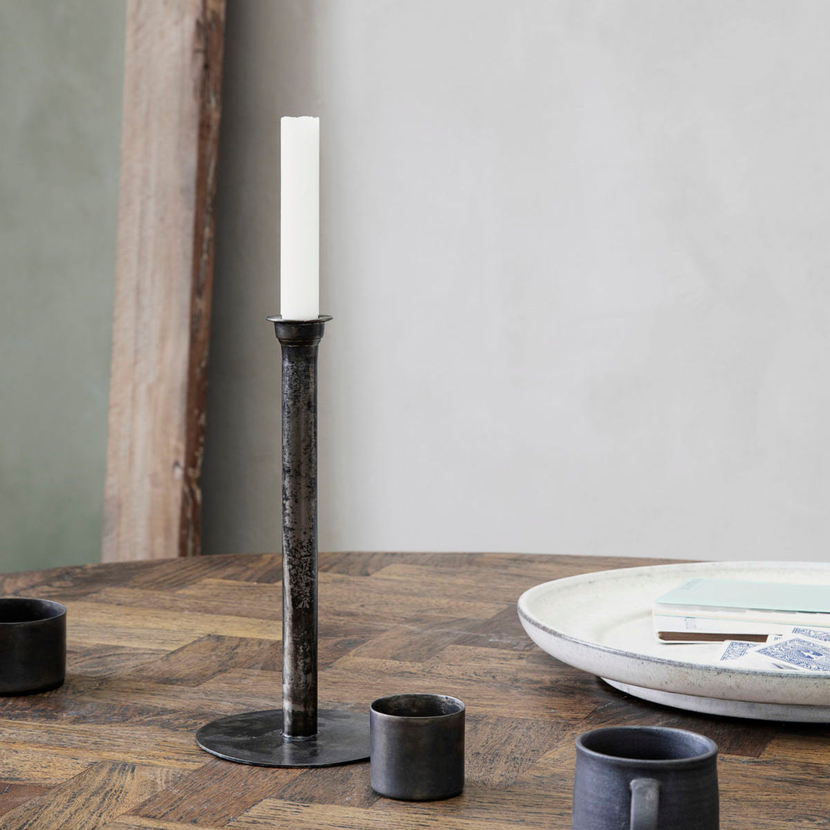 House Doctor - Lysestage, Latuna, Antik kobber - h: 27 cm, dia: 12.5 cm