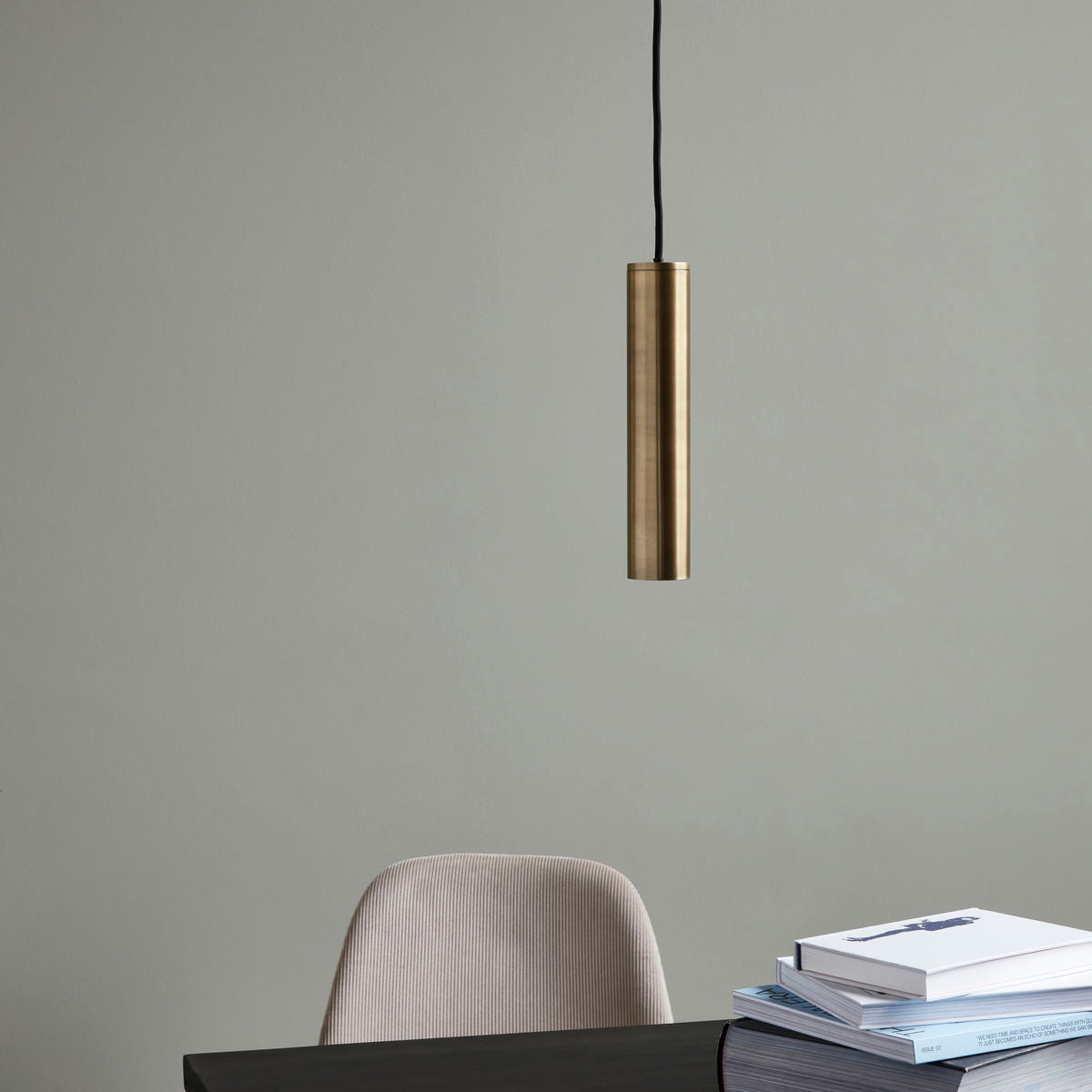 House Doctor-Lampe, Pin, Messing-l: 25 cm, dia: 5 cm