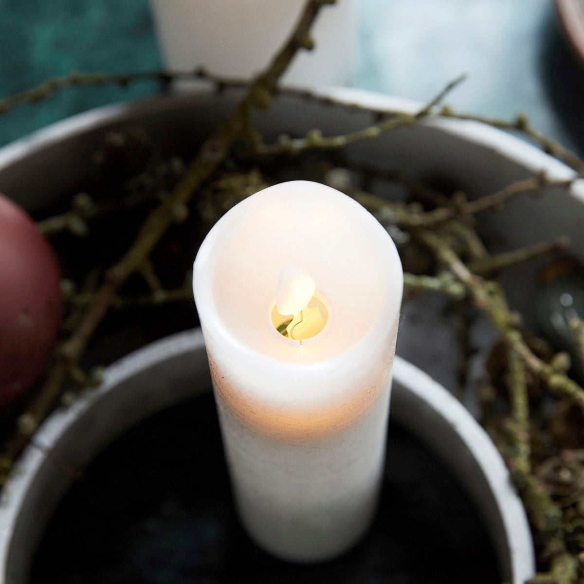 House Doctor - Lys, LED, Hvid - h: 20 cm, dia: 5 cm