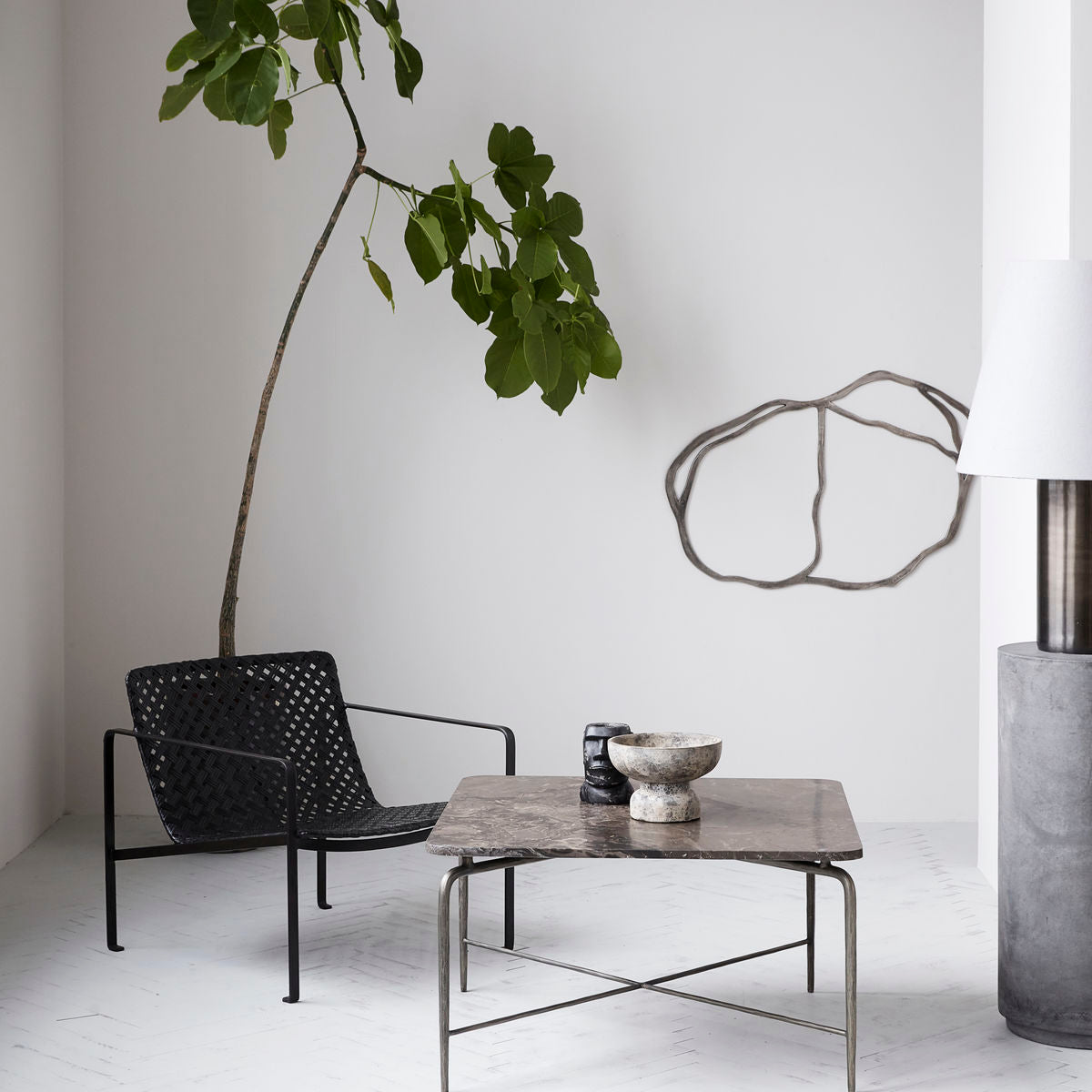 House Doctor - Sofabord, Square, Brun - l: 80 cm, w: 80 cm, h: 45 cm