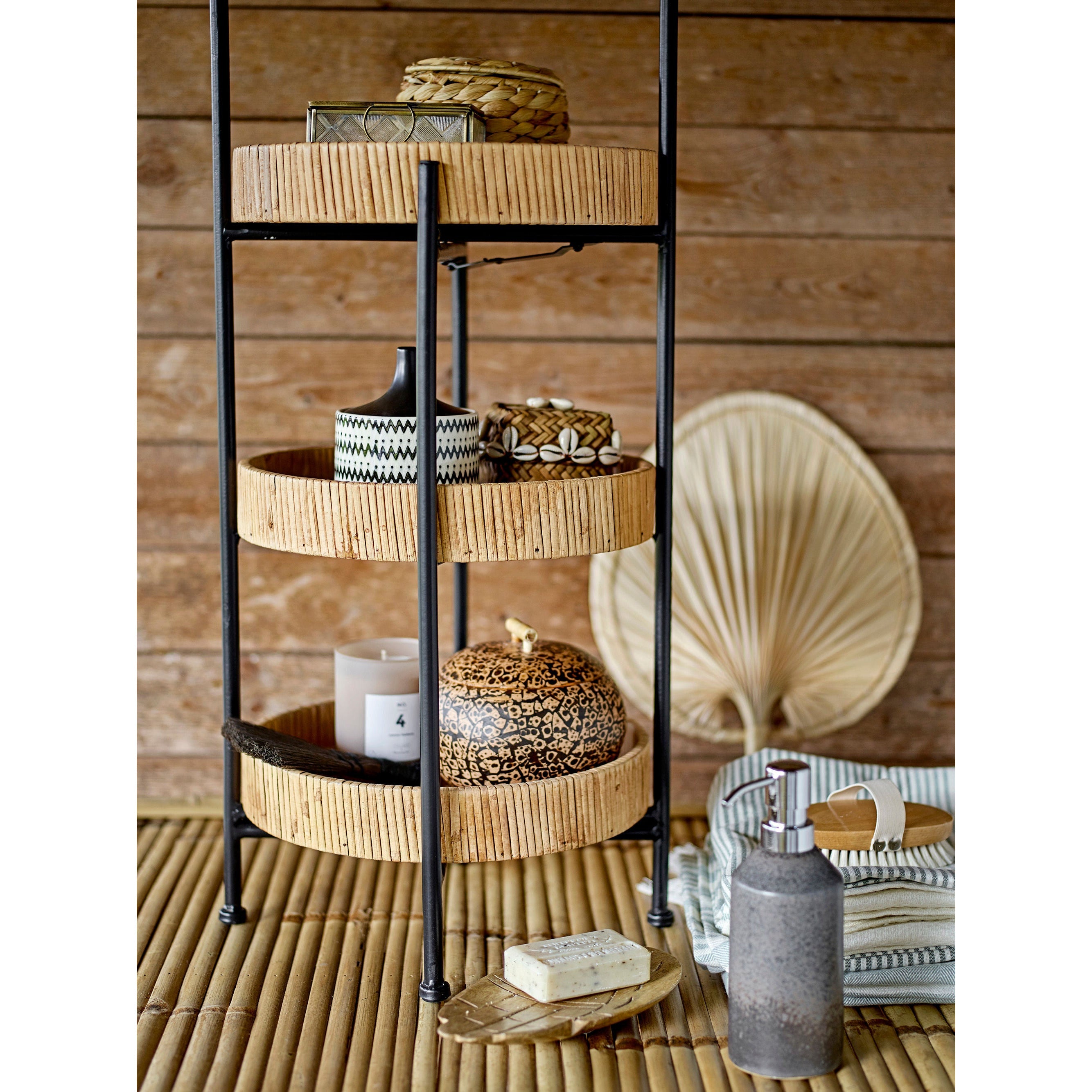 Bloomingville Shona Basket w/Lid, Natur, Vandhyacint