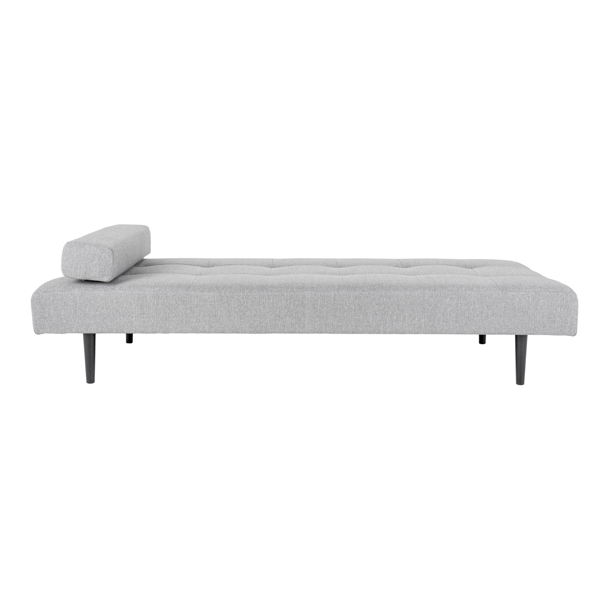 Capri Daybed - Daybed i lysegrå med sorte træben, HN1001
