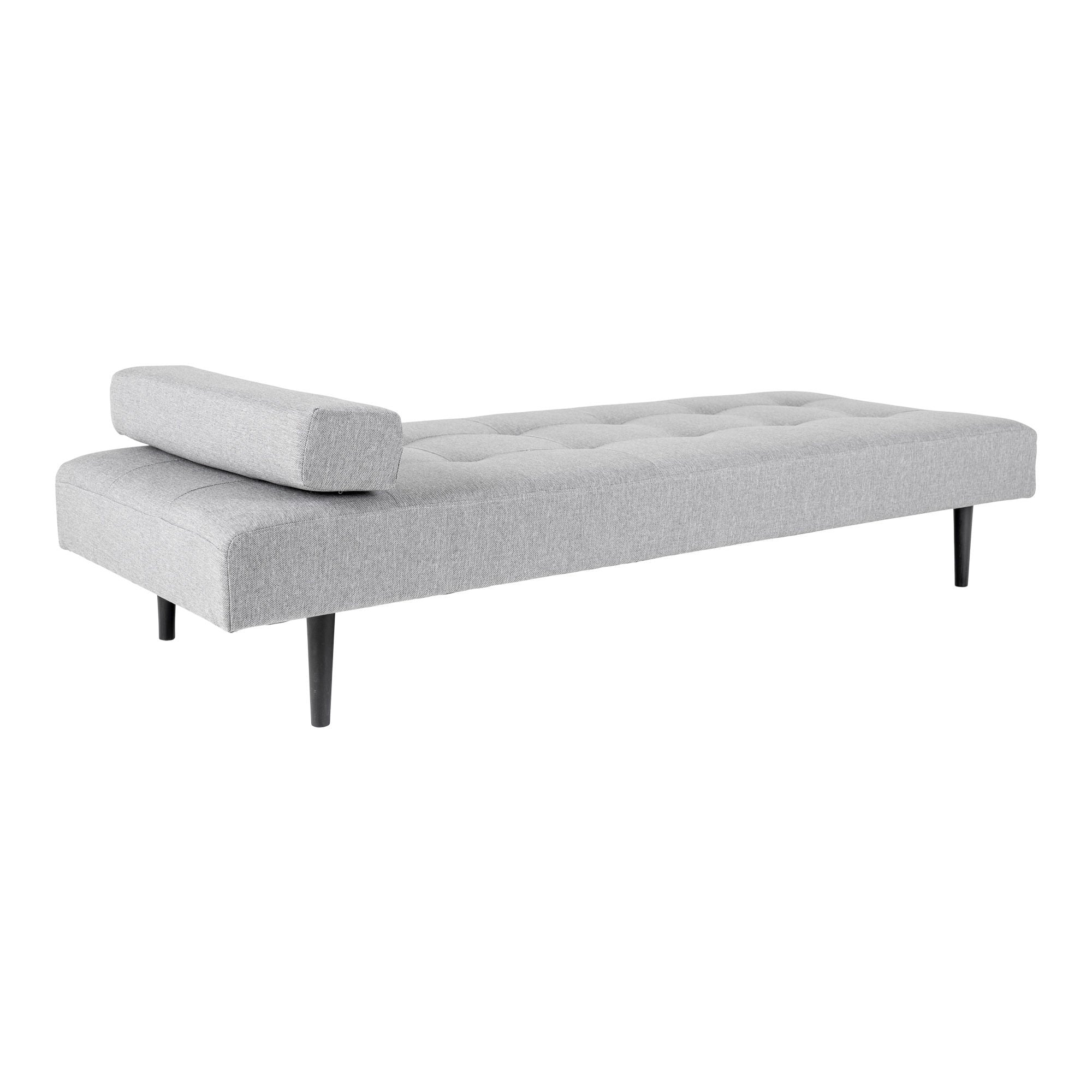 Capri Daybed - Daybed i lysegrå med sorte træben, HN1001